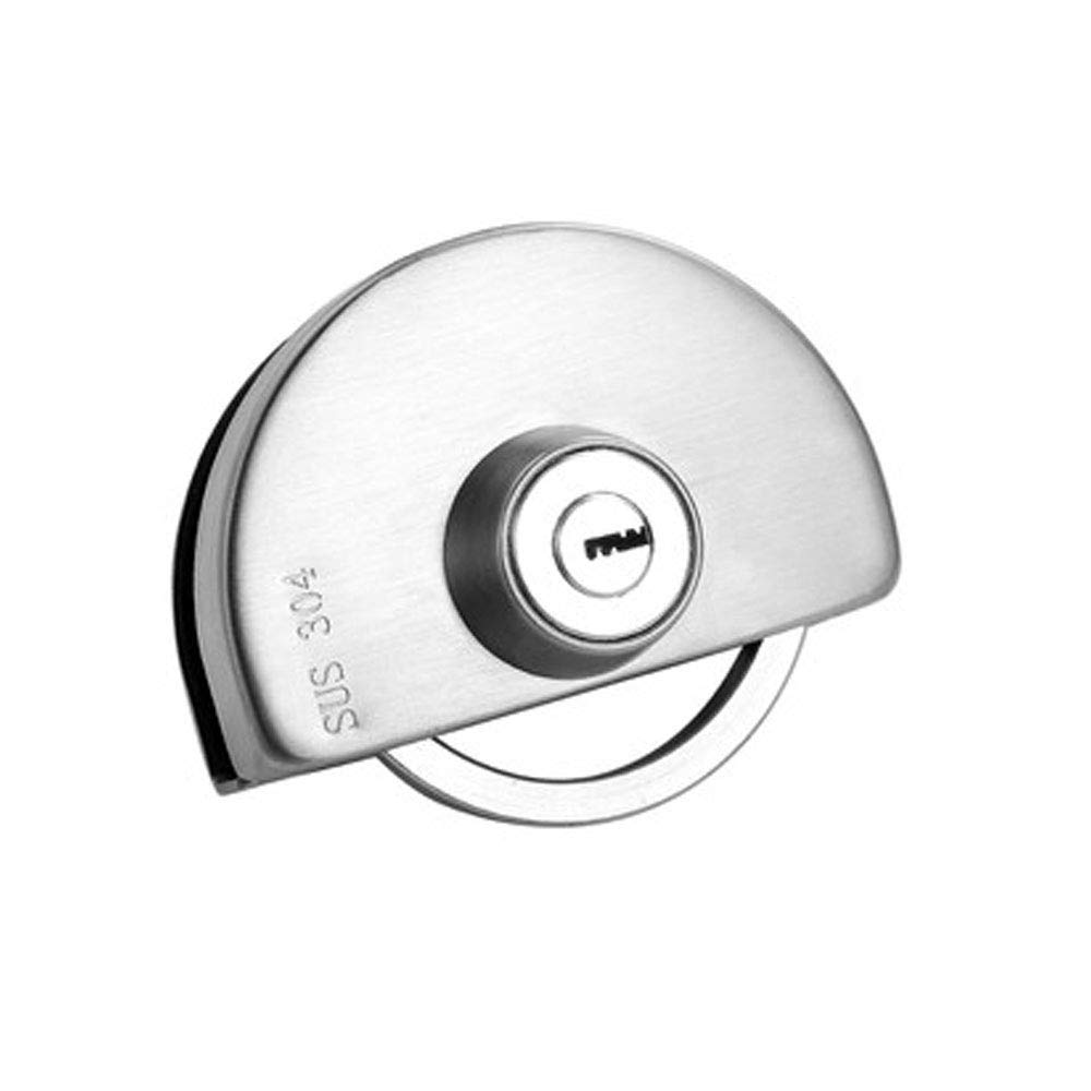 2PCS Stainless Steel Swing Push Sliding Door Lock - No Holes, Easy Install for 10-14mm Doors | Home & Office Security