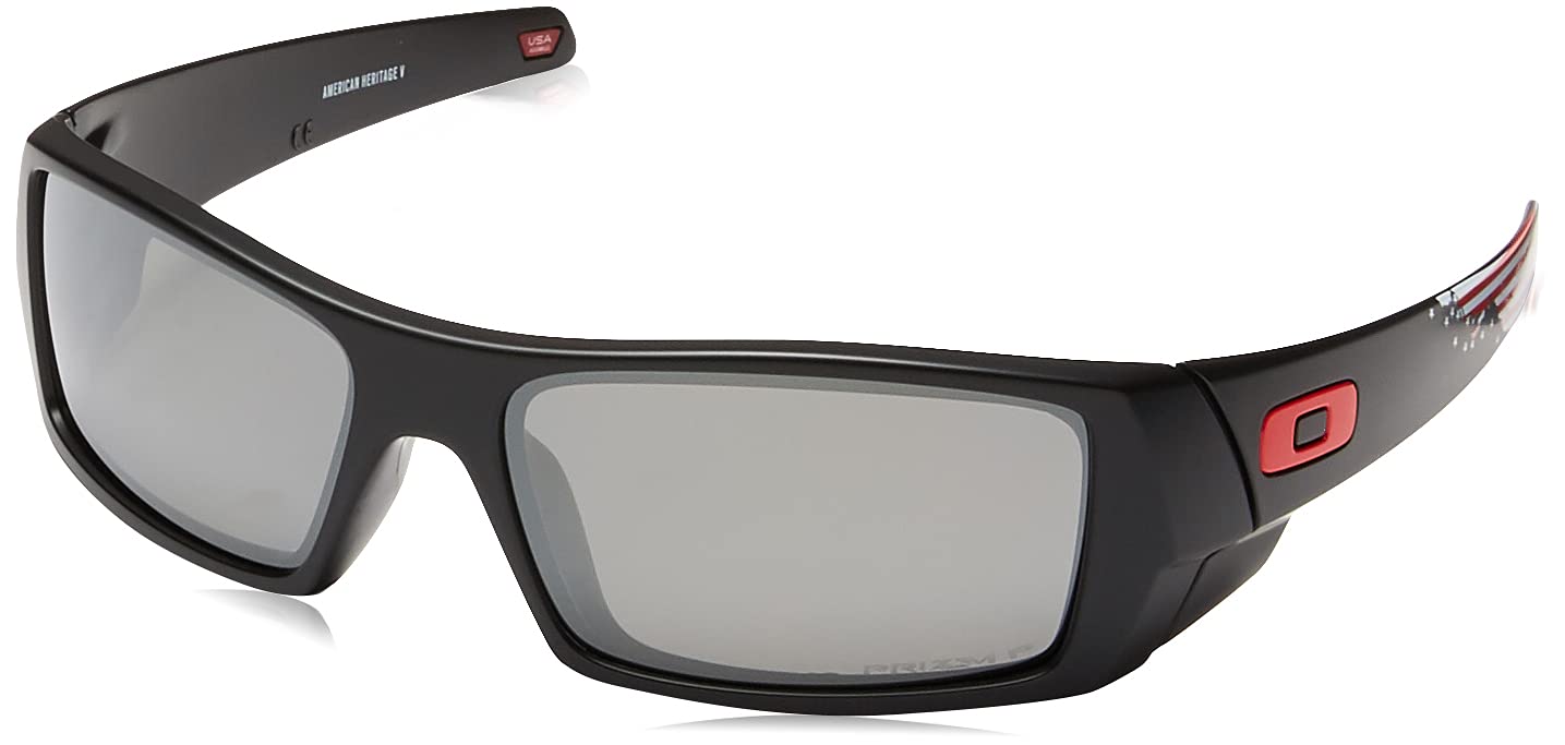 Oakley Men's Oo9014 Gascan Rectangular Sunglasses - Polarized UV Protection, Lightweight & Durable Frame for Running, Cycling & Outdoor Sports