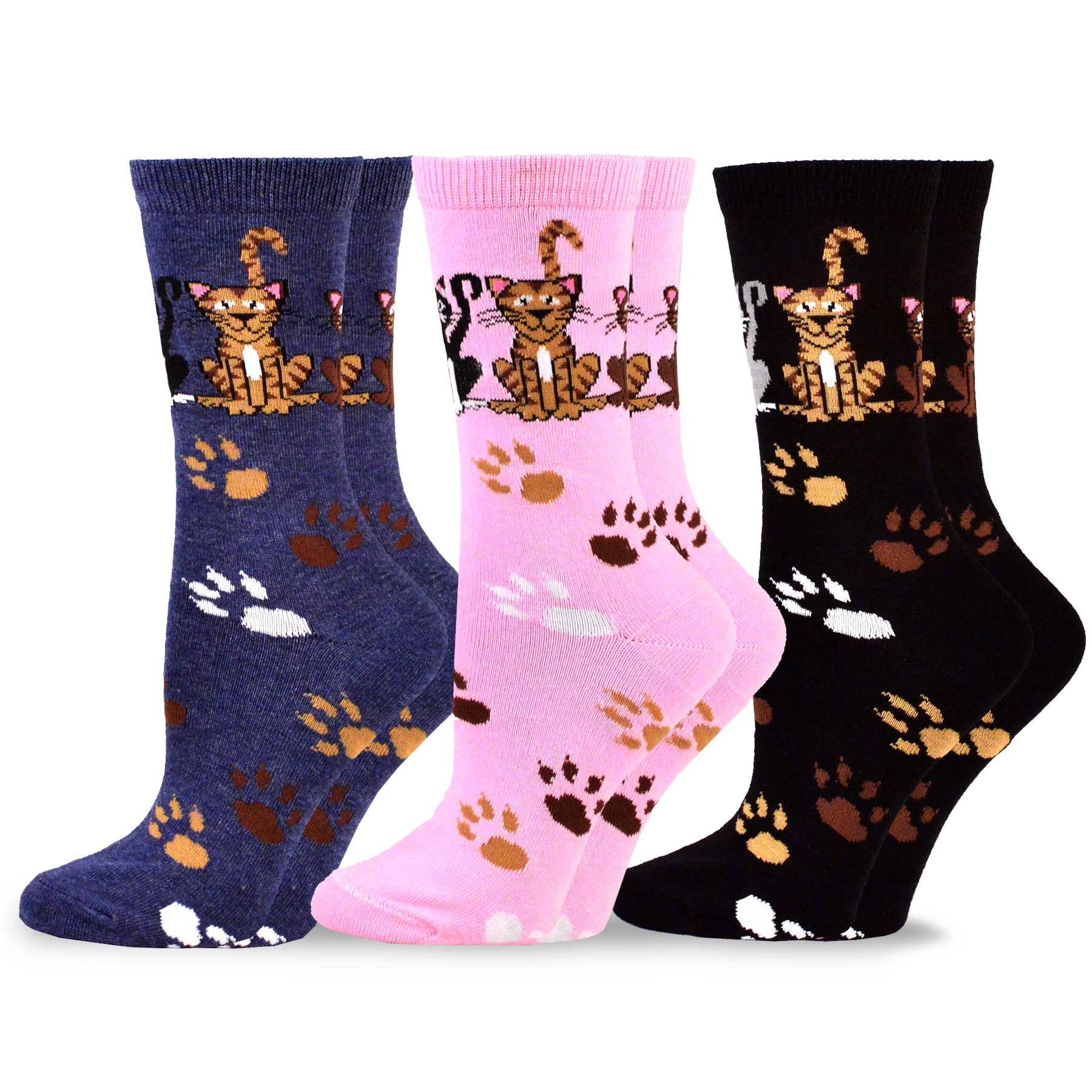 Funny Cat & Dog Lover Socks for Women & Men - Crew & Ankle Styles for Music Lovers & Gifts