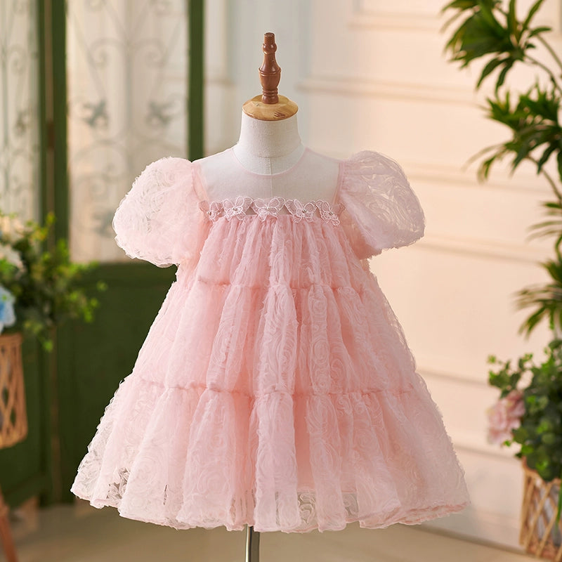 Elegant Baby Girl Prom Puff Dress - Toddler Birthday Party Princess Costume for Special Occasions | Perfect for Birthday Parties, Pageants, and Photo Shoots
