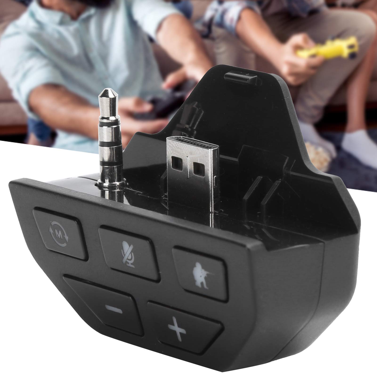 JTLB Wireless Gamepad Audio Adapter with Headphone Support - Controller Headset Converter for Xbox One (Black) - Perfect for Gaming, Streaming & Online Chat
