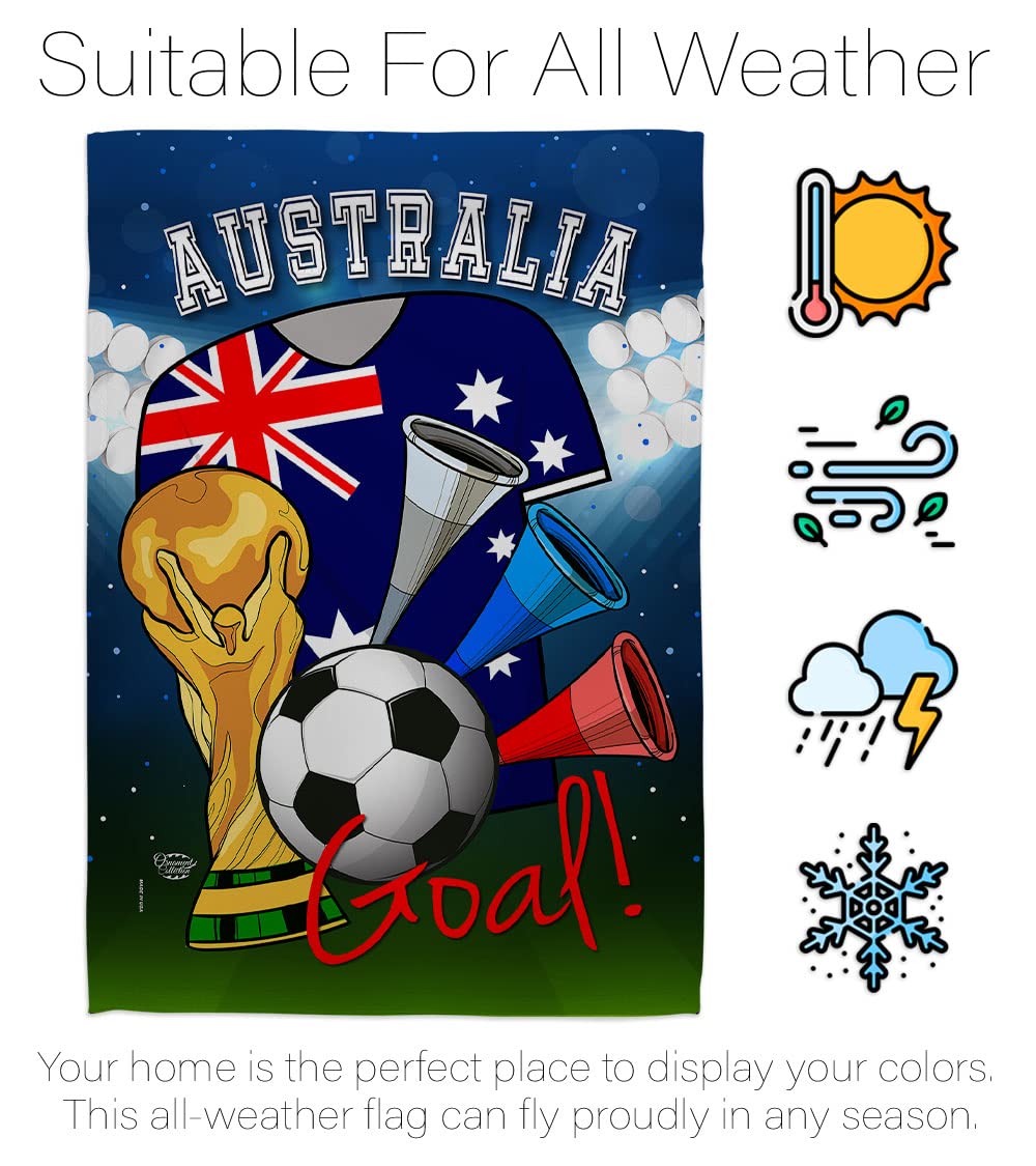 Australia World Cup Flag - Indoor Outdoor Soccer Decor for Fans