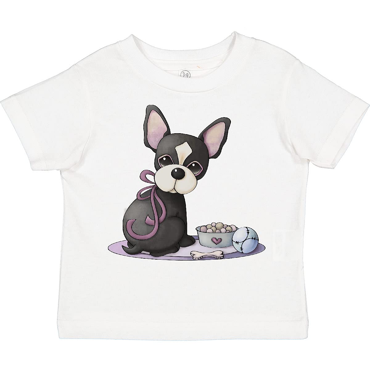 Inktastic Cherry Chihuahua Puppy Dog Toddler T-Shirt - Cute Chihuahua Graphic Tee for Kids & Toddlers - Perfect for Playdates, Birthday Parties & Casual Wear
