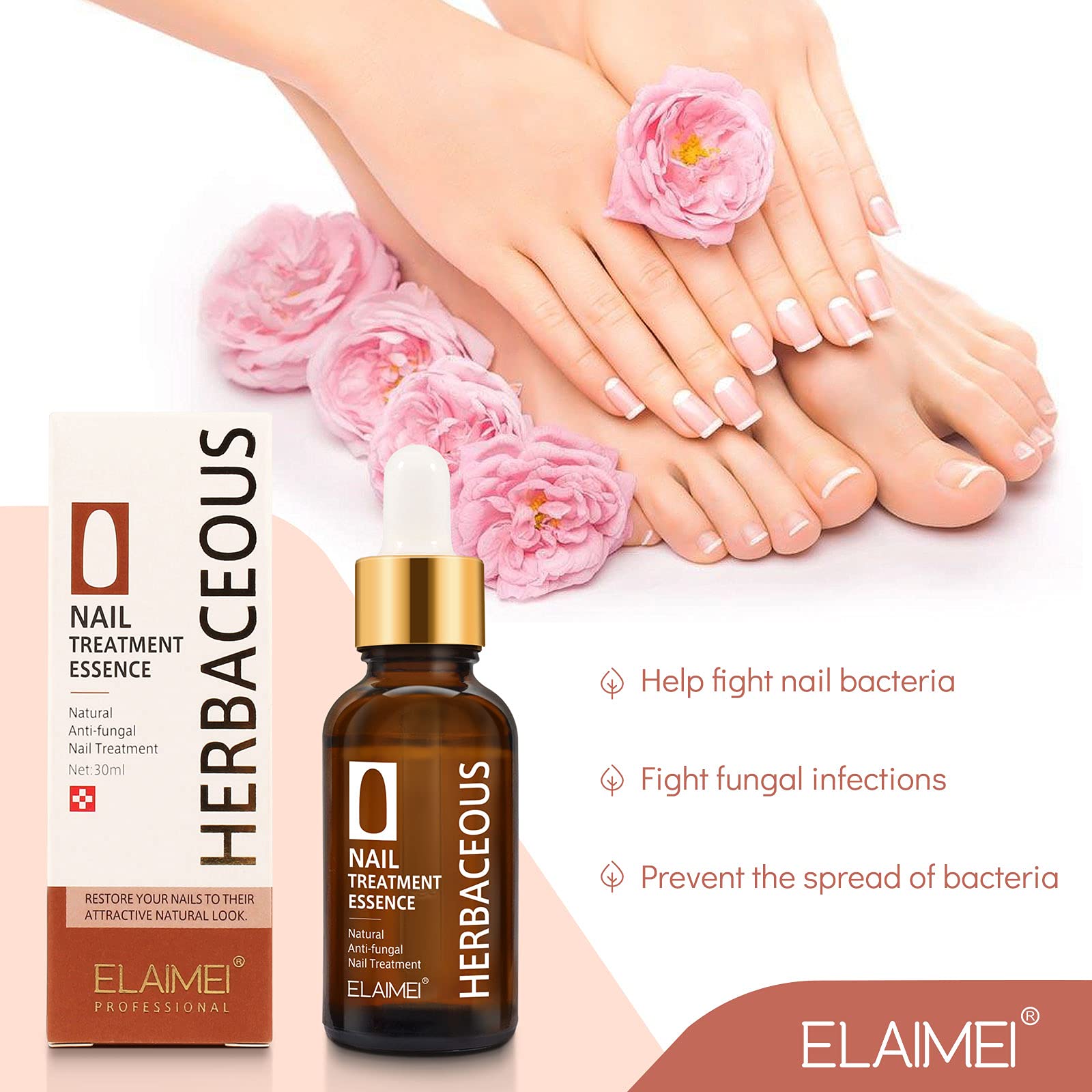 Extra Strong Fungal Nail Treatment for Toenails - Anti-Fungus Solution to Repair & Protect Discolored, Brittle & Cracked Nails - Restores & Rehydrates Damaged Nails (30ML) - Ideal for Athletes, Swimmers & Daily Foot Care