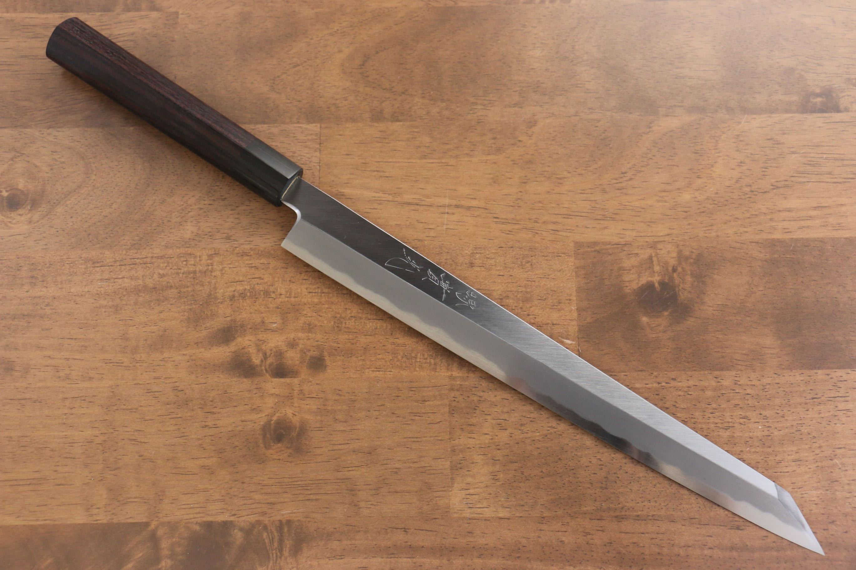 Premium Jikko White Steel No.2 Kiritsuke Yanagiba 300mm - Japanese Chef Knife with Ebony Handle for Sushi, Sashimi & Precision Cutting - Professional Kitchen & Home Cooking Essential