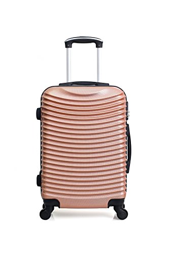 Hero Etna 21.6 Inch Hardshell Suitcase - 37L Lightweight Luggage with Spinner Wheels, TSA Lock & Rose Pink Color - Perfect for Travel, Business Trips & Weekend Getaways