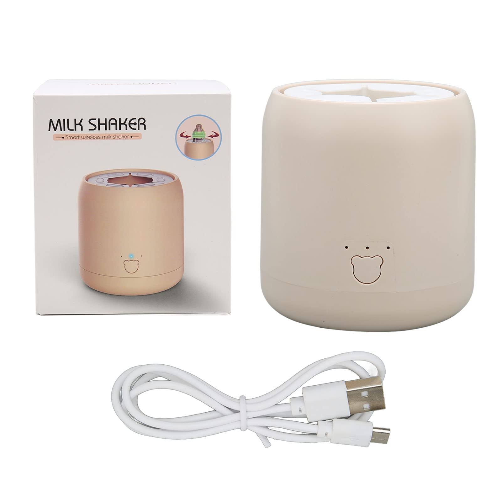 Electric Baby Formula Mixer - USB Rechargeable, 3 Mixing Modes, Low Noise Milk Shaker for Smooth Formula - Perfect for Night Feedings & Travel with Infants