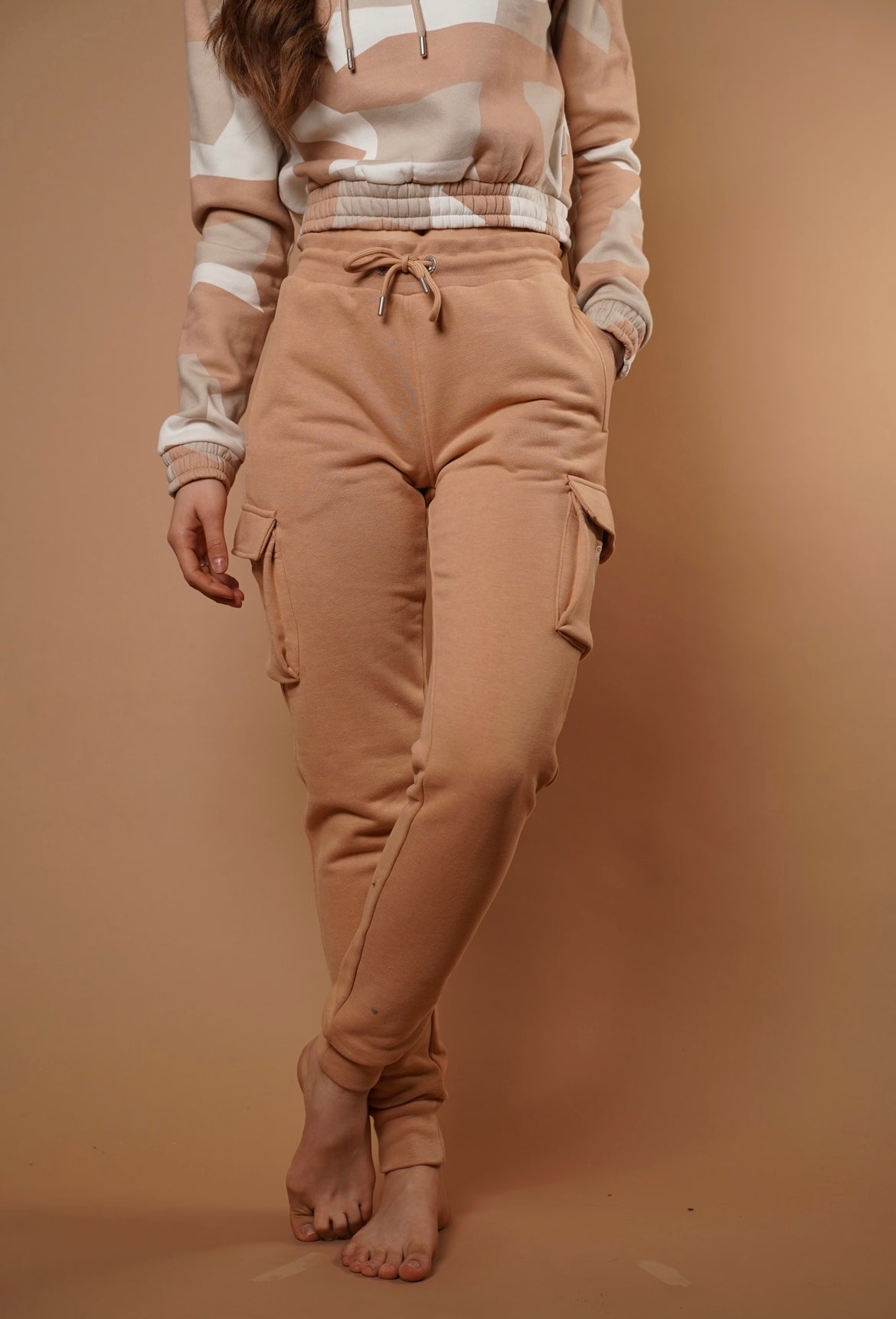 Mina Cookie Jogger Pants - Women's Casual Elastic Waist Lounge Pants for Home, Yoga, and Running | Comfortable Stretchy Joggers for Relaxing & Workout