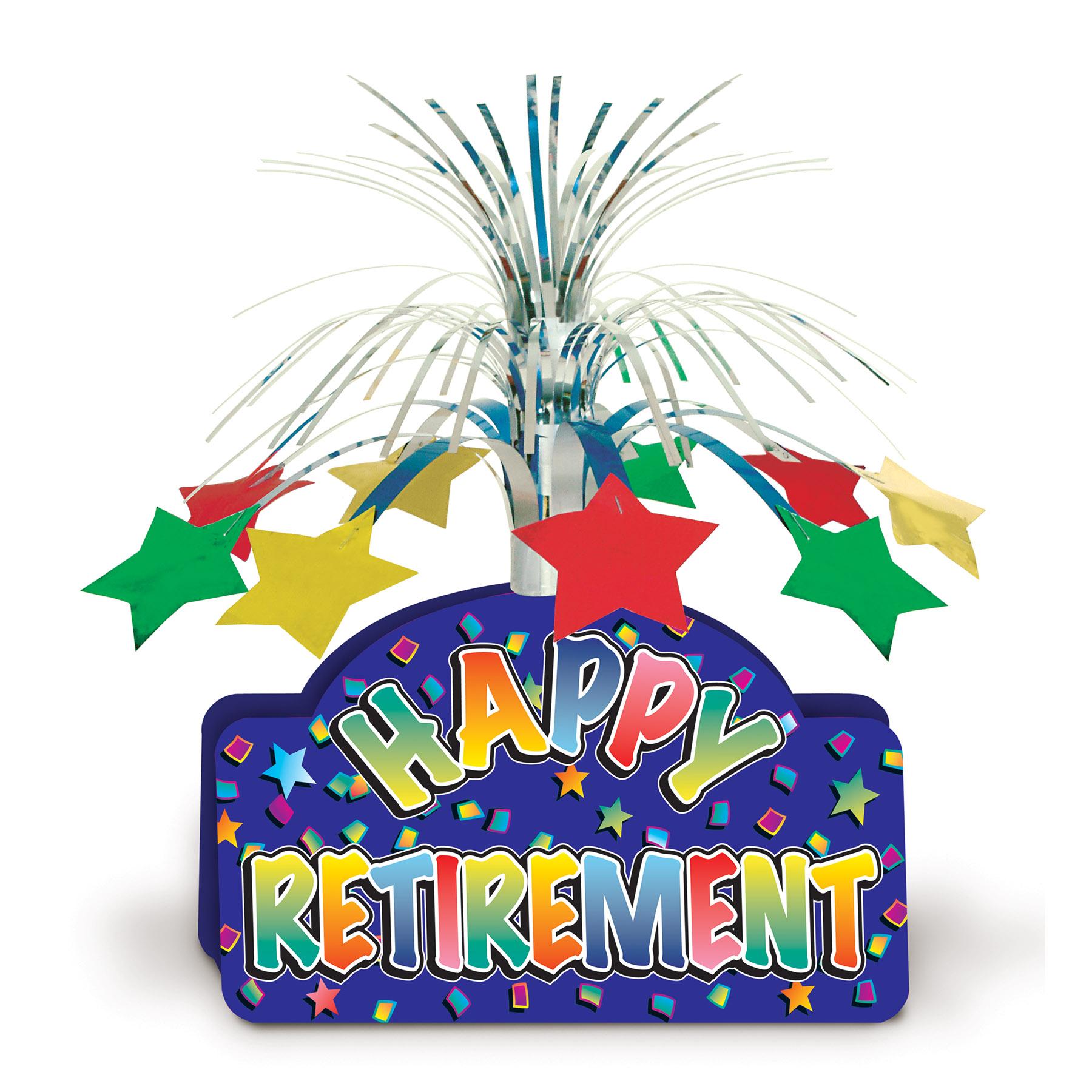 12 Pack Beistle Happy Retirement Party Centerpieces - Elegant Table Decorations for Retirement Celebrations, Office Farewell Parties & Milestone Events