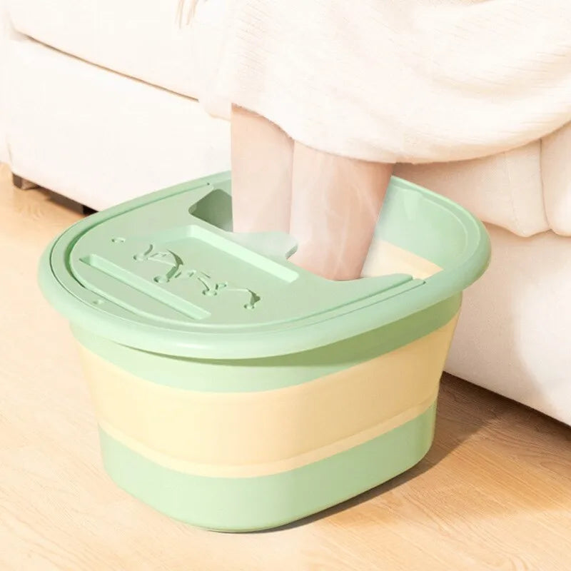 Foldable Foot Soaking Tub - Portable Spa Basin for Relaxation & Pedicure at Home, Travel, or Salon Use
