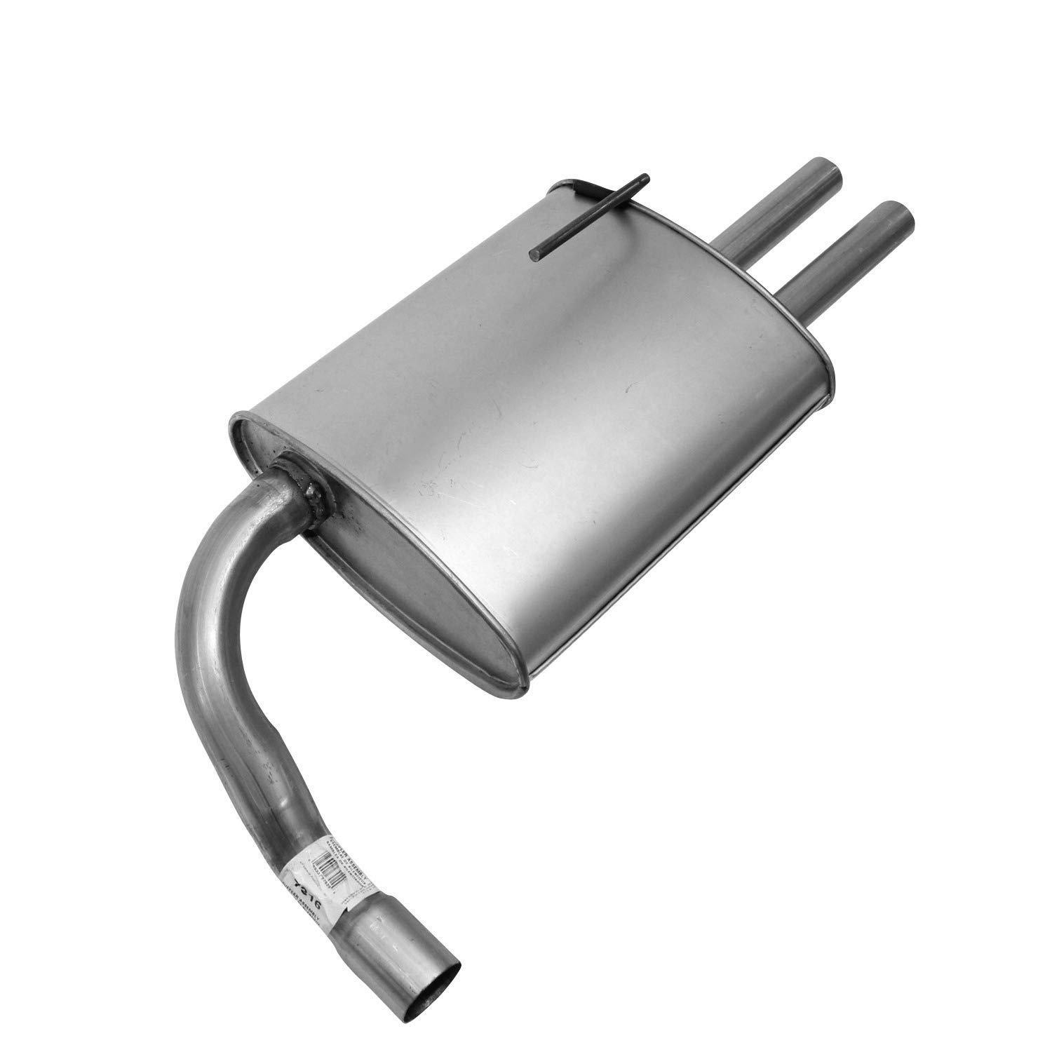 AP Exhaust Products 7316 Performance Muffler - Universal Fit for Cars & Trucks - Reduce Noise & Improve Exhaust Flow - Ideal for Daily Driving & Performance Upgrades