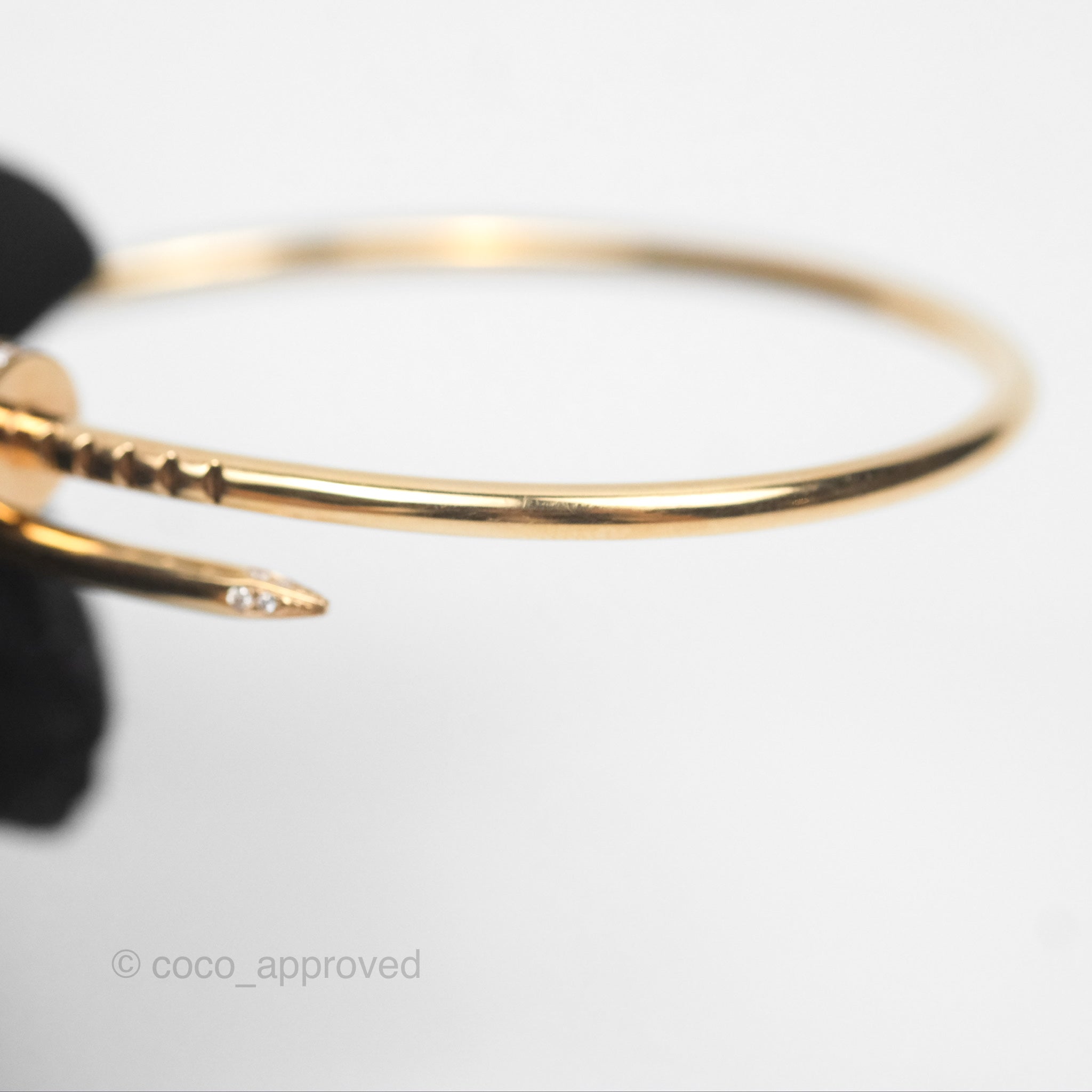 Cartier Small Juste Un Clou Bracelet 18K Pink Gold Diamond - Luxury Nail Bracelet for Women, Elegant Jewelry Gift for Anniversary & Special Occasions