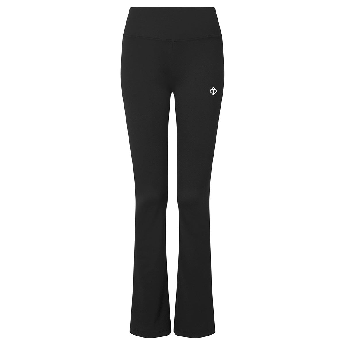 Black Diamond Recycled Flared Leggings for Women - Eco-Friendly High Waist Yoga Pants - Perfect for Yoga, Running & Lounge Wear