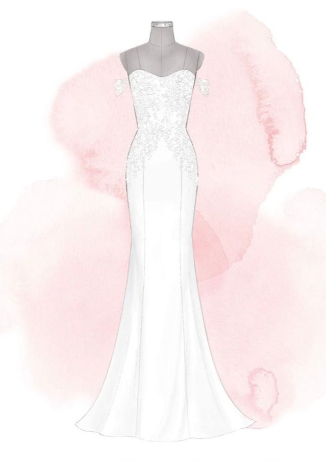 Anomalie Long Lace Vintage Wedding Dress - Stefanie Style | Perfect for Boho, Beach & Garden Weddings