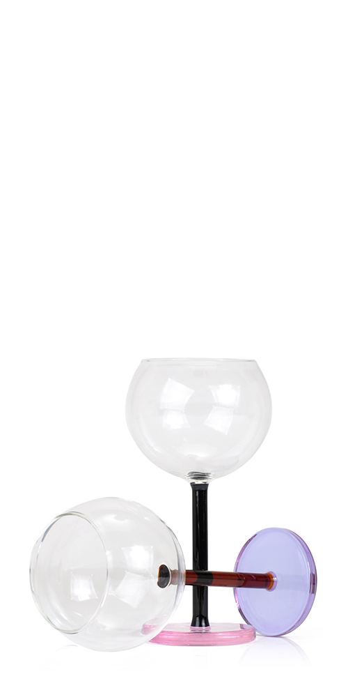 Premium Bilboquet Wine Glasses Set of 4 - Elegant Stemware for Red & White Wine - Perfect for Dinner Parties, Weddings & Home Entertaining