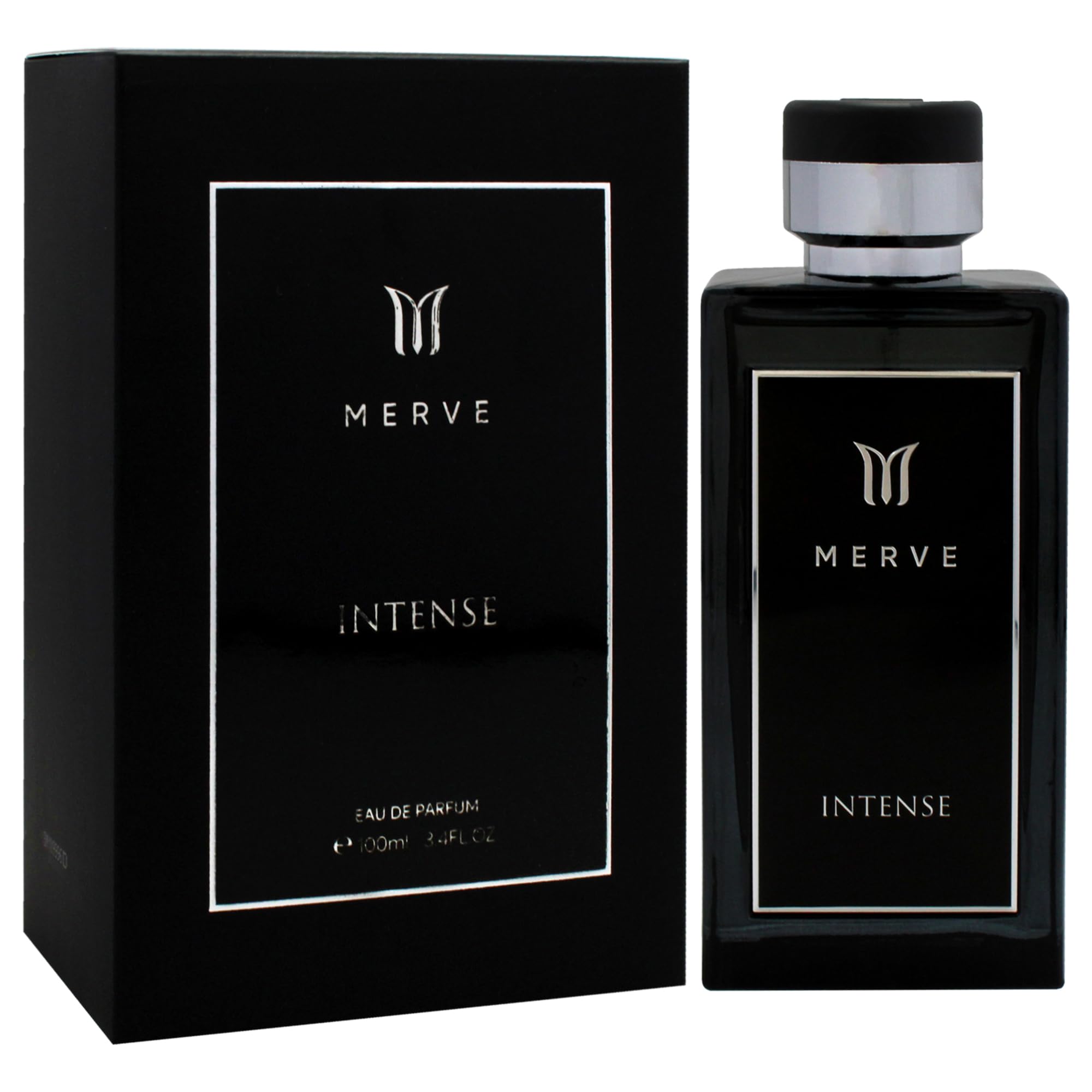 Intense for Men Eau de Parfum - 3.4 oz / 100ml Luxury Cologne Spray for Men, Long Lasting Fragrance for Date Night, Office & Special Occasions