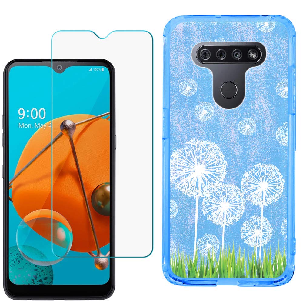 LG K51 Case with Tempered Glass - Slim TPU Cover for Protection | Durable Phone Case for Everyday Use
