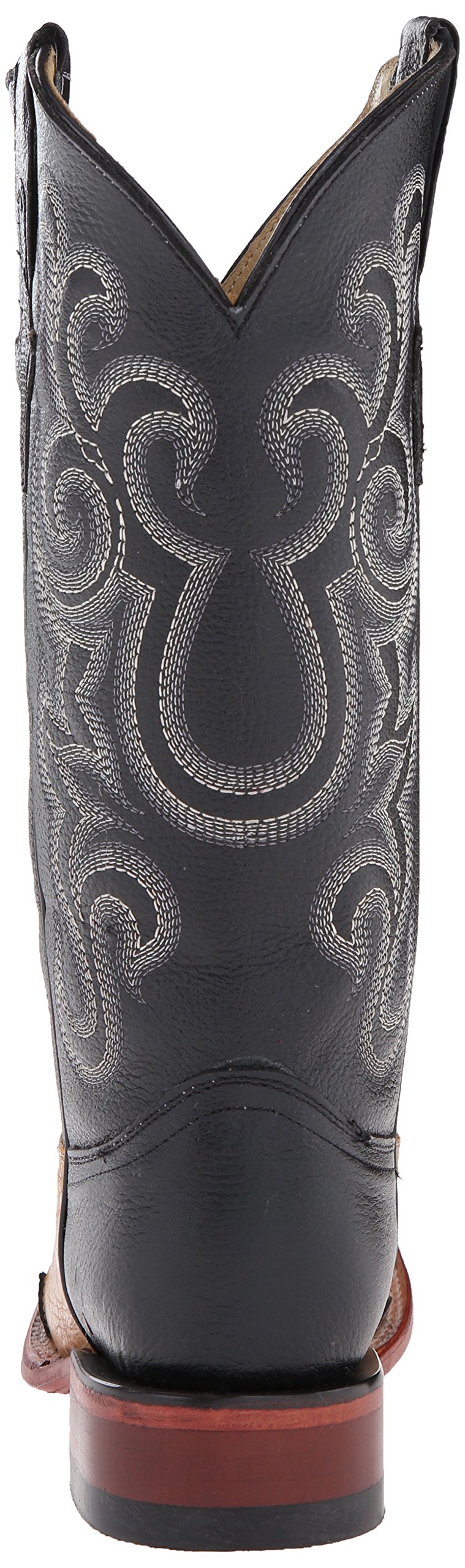 Women's Western Boots with Lizard Print - Block Heel & Square Toe in Chocolate Brown RL2 - Perfect for Country Rides, Rodeos & Casual Outfits