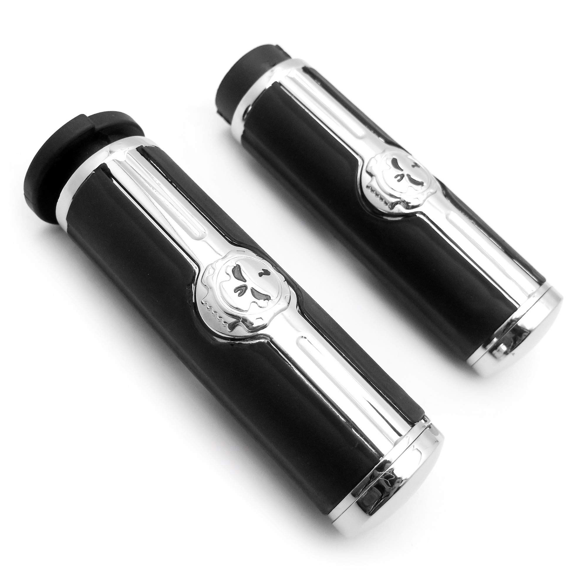 AfterMokit Universal Motorcycle Hand Grips Replacement for Cruiser Bikes - Compatible with 1