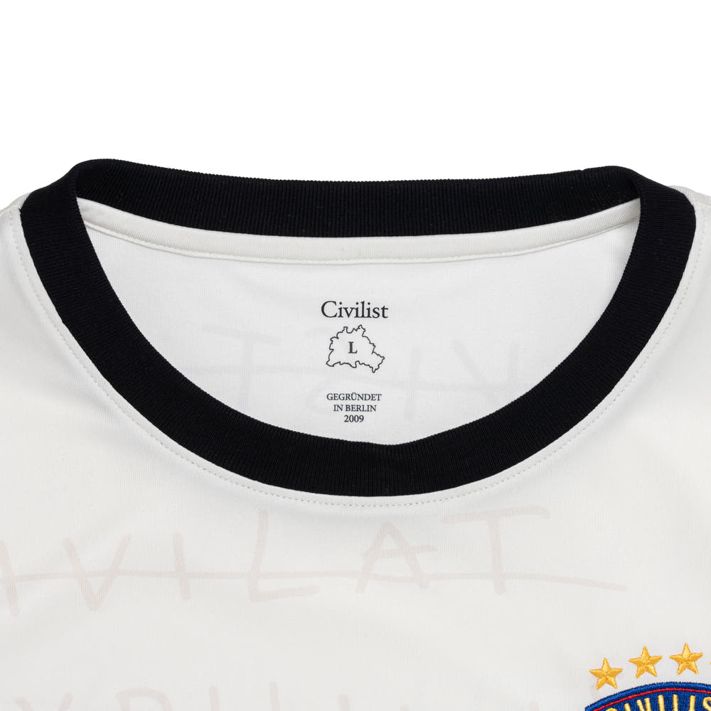 Civilist Football Jersey - Beige & Black Soccer Shirt for Men - Perfect for Games, Training & Fan Support