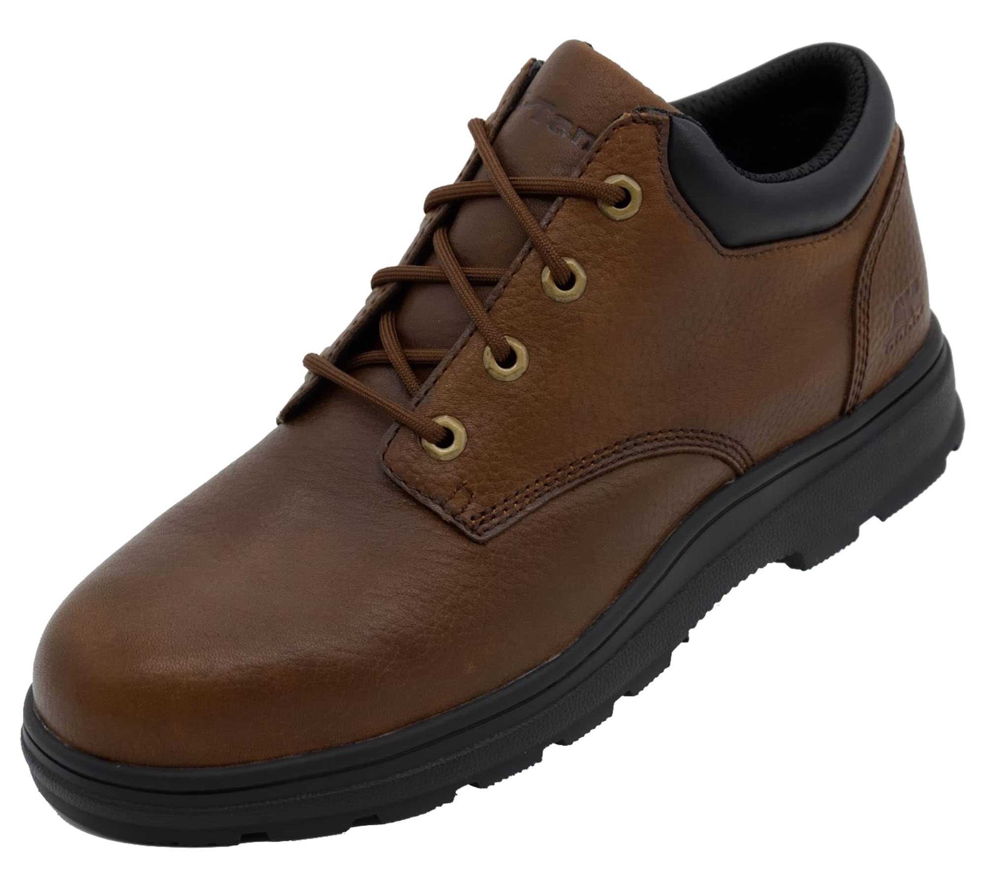 **Men's Steel Toe Safety Work Shoes - K-Tank Industrial & Construction Shoes with Full Grain Leather & Rubber Sole - Durable for Construction, Warehouse, and Heavy Duty Work**