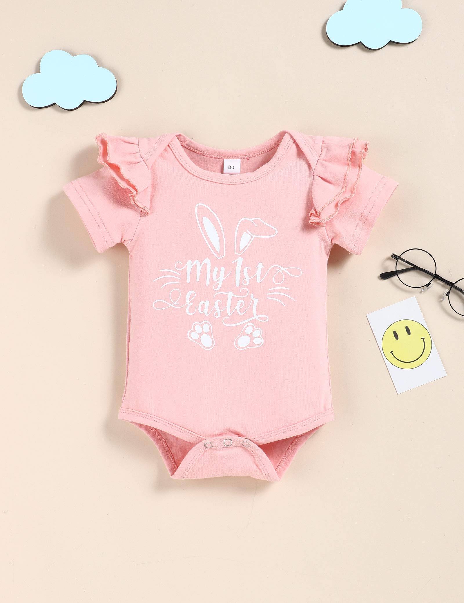 Baby Girl Romper & Shorts Set - Floral Summer Outfits for Easter & Playtime | Cute Toddler Clothes for Outdoor Activities, Birthday Parties & Photo Shoots