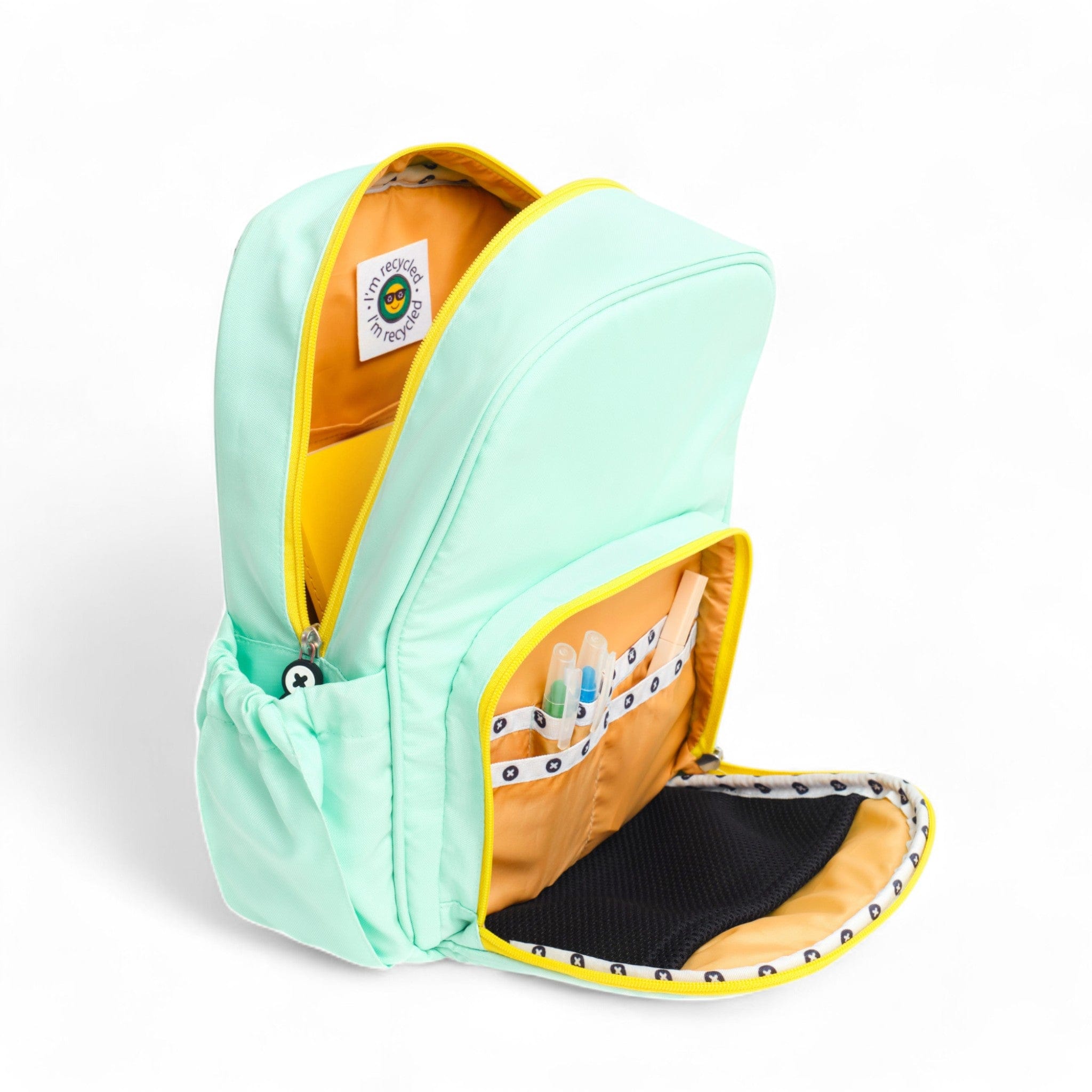 Moji Small Backpack for Women & Teens - Lightweight Mint Green Daypack for School, Travel, Gym & Hiking | Compact Water-Resistant Mini Backpack with USB Charging Port