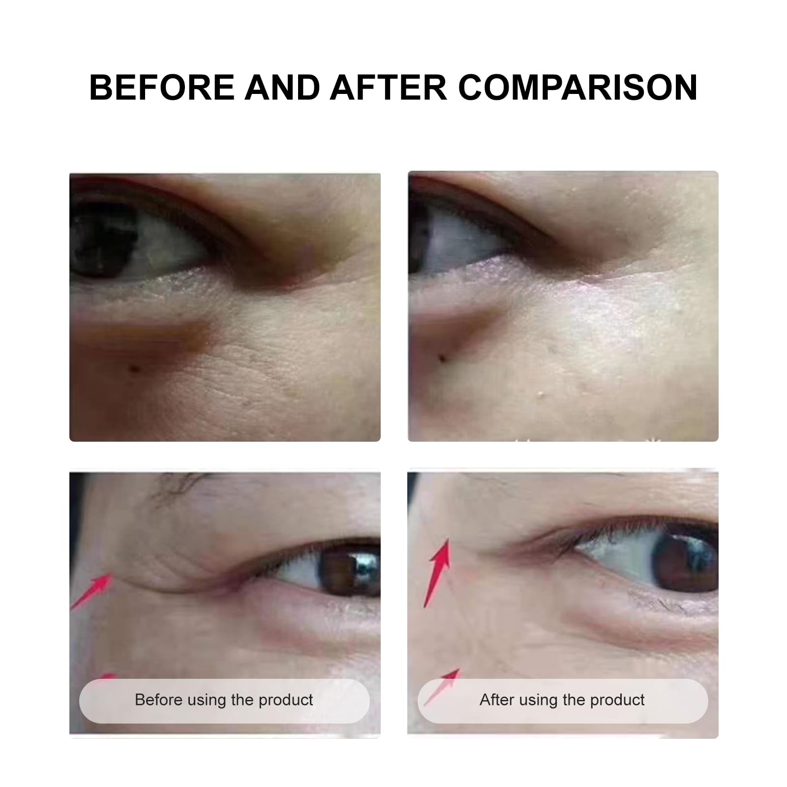 Anti-Wrinkle Under Eye Patches with Amino Acid & Collagen - Dark Circle & Puffiness Treatment - Reusable Eye Masks for Wrinkles & Bags | Perfect for Night Care, Travel & Daily Skincare Routine