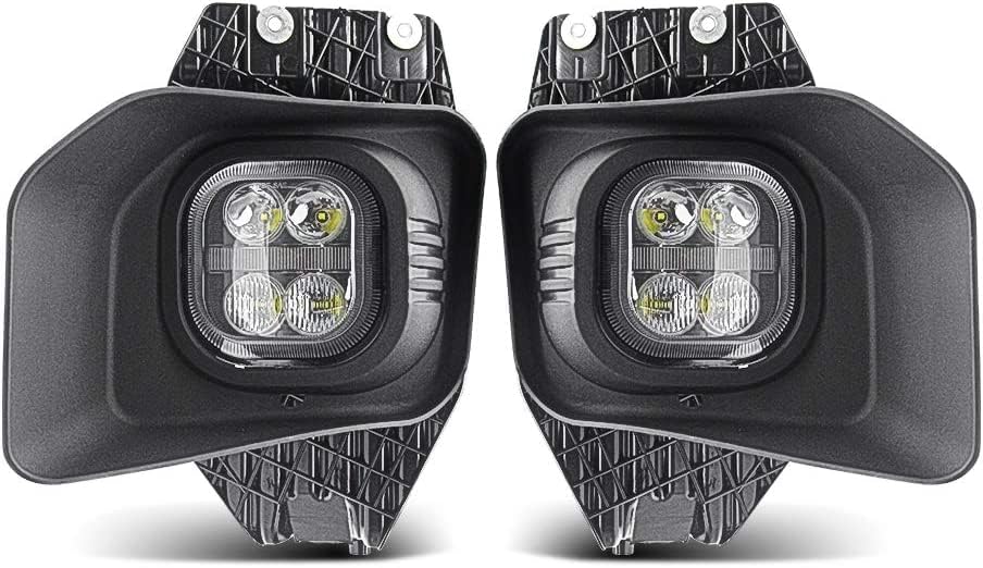 Tecoom LED Fog Lights with Daytime Running Lights Kit - Compatible with Ford F-250 F-350 F-450 F-550 (2011-2016 Models) - High Visibility for Off-Road, Night Driving & Bad Weather Conditions