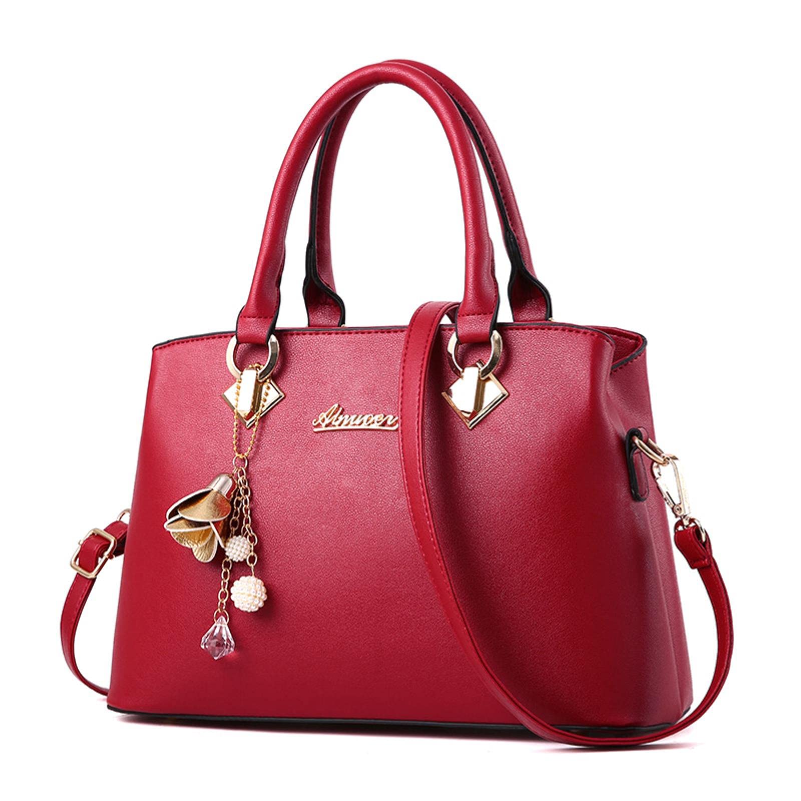 XINWAN Fashionable Large Capacity Bridal Handbag 2021 New Korean Style Women's Shoulder Tote Bag - Perfect for Weddings, Parties and Daily Use