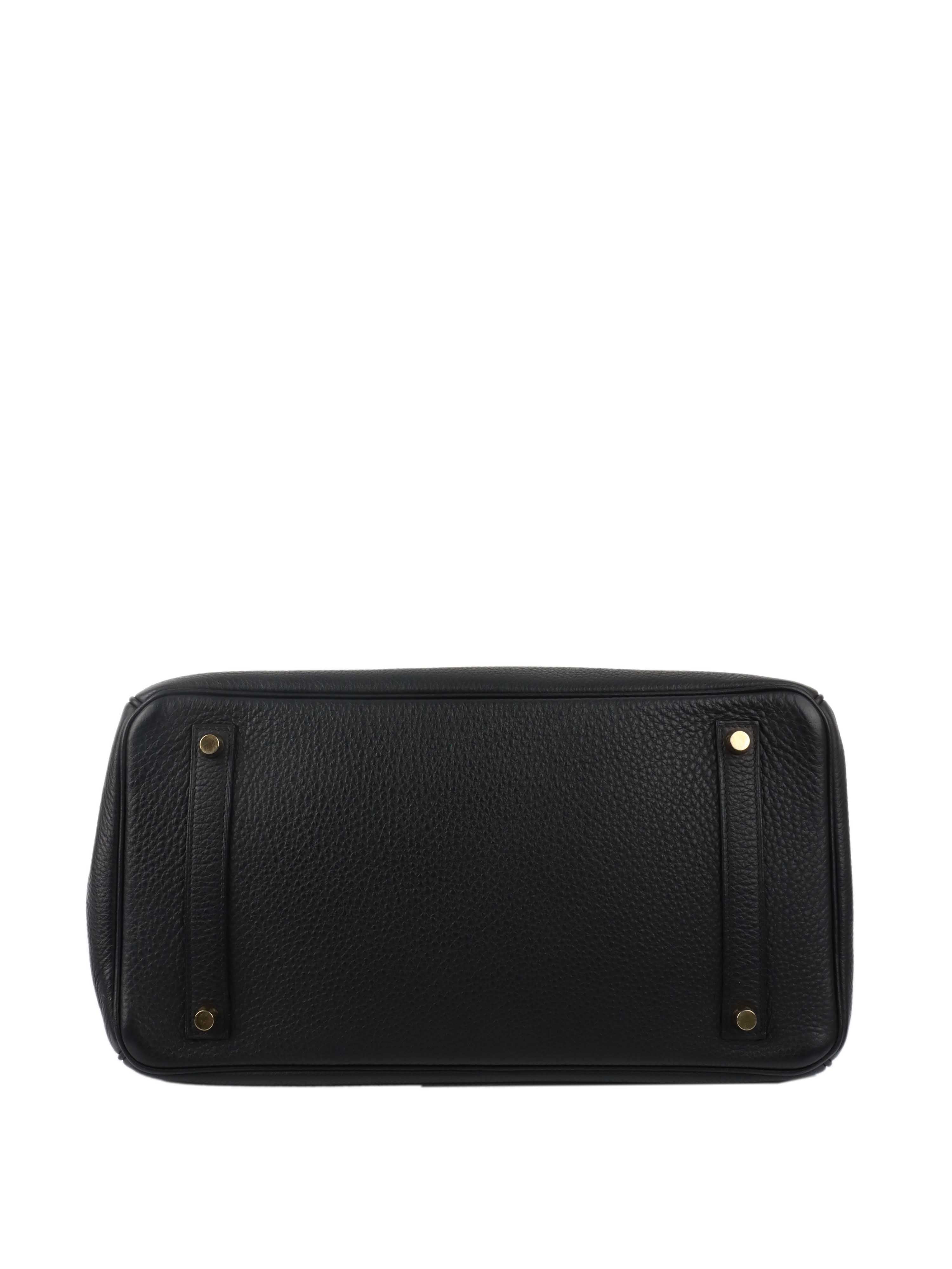 Authentic Hermes Birkin 35 Handbag in Noir Black with Gold Hardware (GHW) 2011 Collection - Luxury Tote Bag for Women, Perfect for Work, Travel & Special Occasions