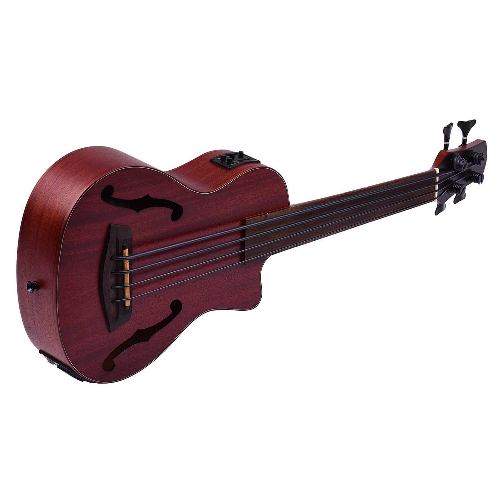 30 Inch Wooden Electric Acoustic Bass Ukulele for Kids - Professional Children's Ukulele with Accessories - Perfect for Music Lessons, Birthday Gifts & Home Performances