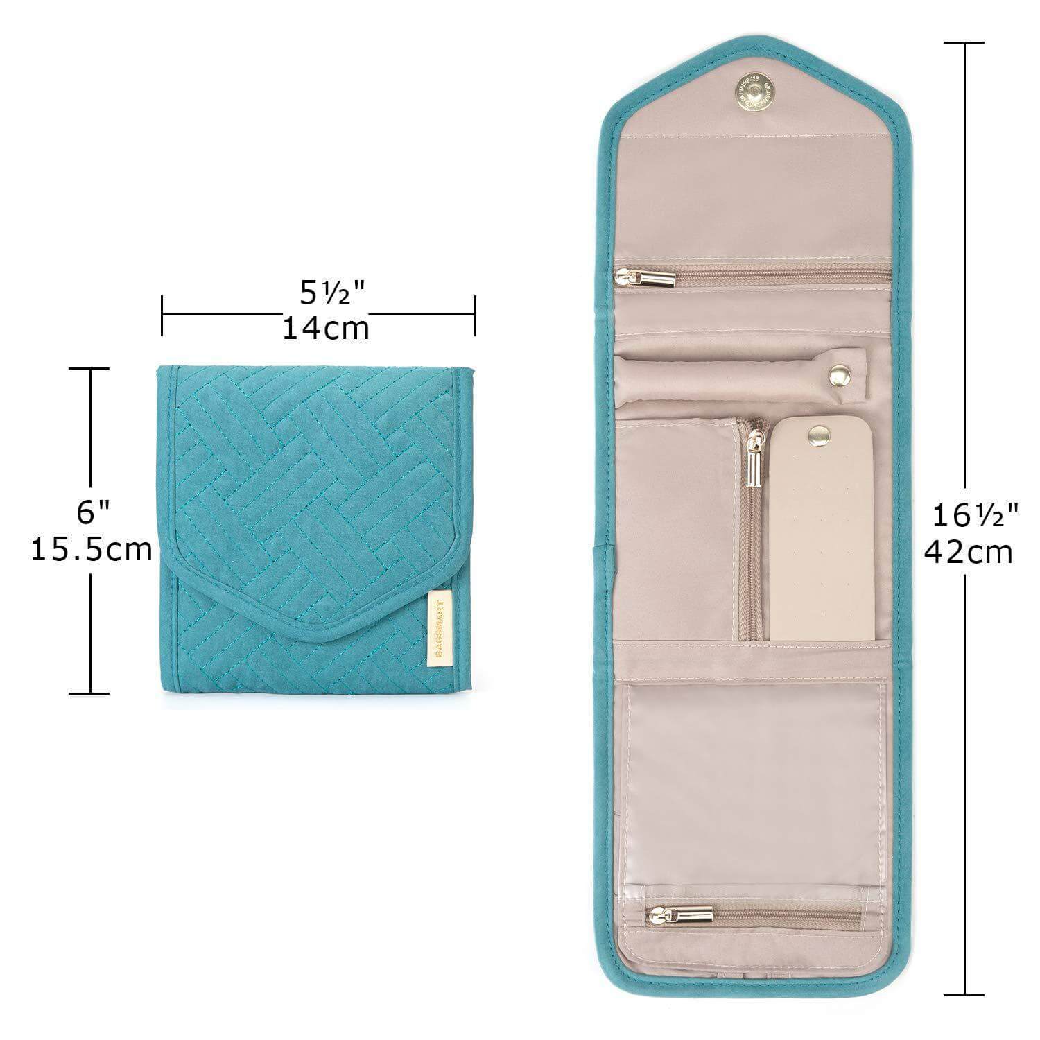 Foldable Makeup Jewelry Storage Clutch Bag for Women | Travel Organizer | APJ317 - Perfect for Travel, Parties & Daily Use