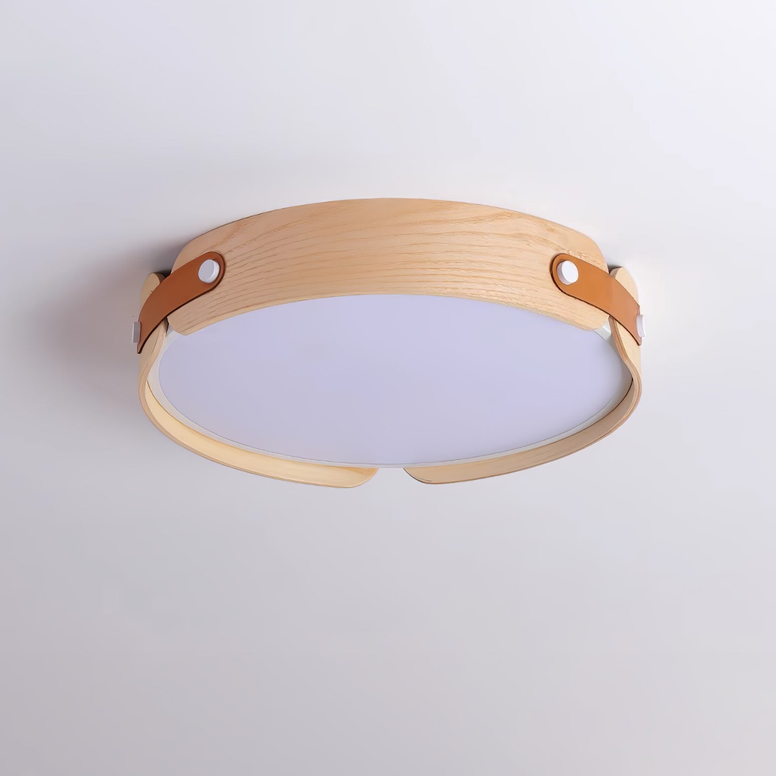 Aiwen Modern Wood Ceiling Light Fixture - Handcrafted Wooden Pendant Light for Living Room, Bedroom, Kitchen & Dining Room - Warm Ambient Lighting for Home Decor