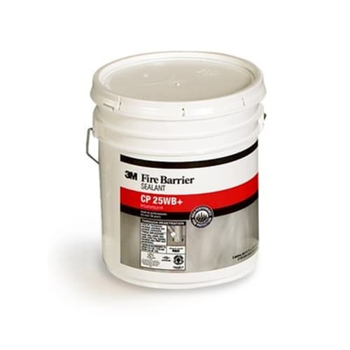 3M Fire Protection CP25WB Plus 5-Gallon Pail Fire Caulk - High-Temperature Sealant for Fire Barriers, Joints & Penetrations - Ideal for Commercial Buildings, Industrial Facilities & Fire-Rated Walls