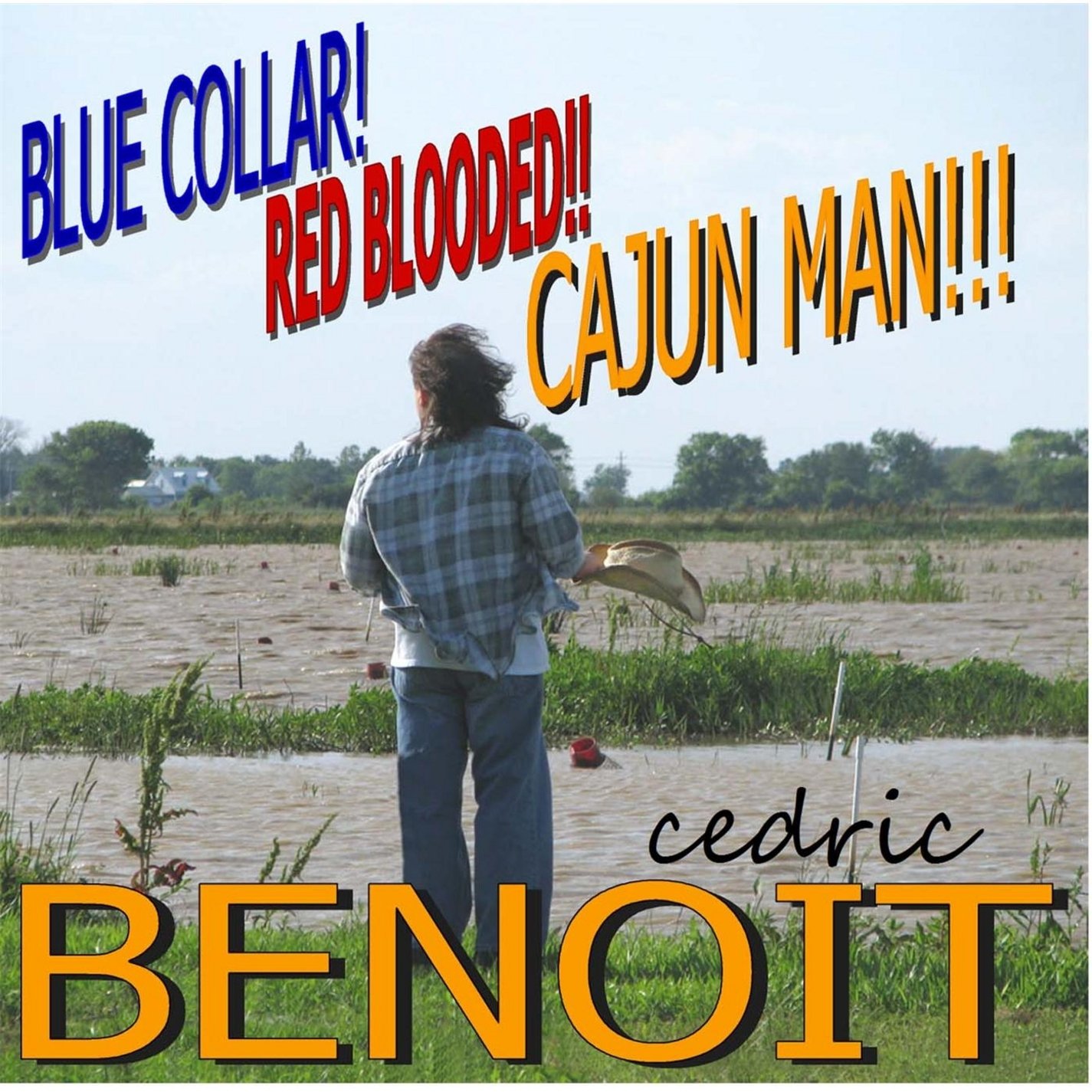 Blue Collar Red Blooded Cajun Man T-Shirt - Vintage American Workwear Style for Men - Perfect for Casual Wear, Work & Outdoor Adventures