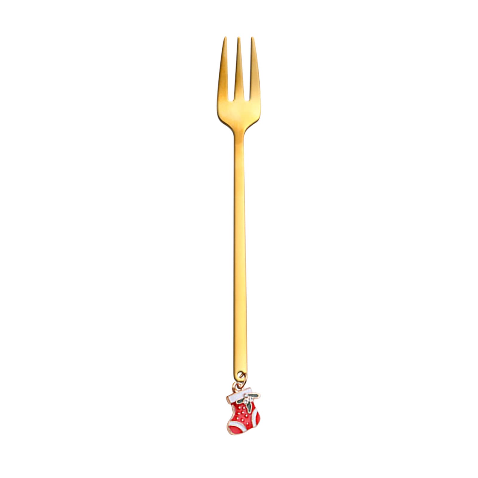 Kuluzego 3-Piece Metal Coffee Stirring Spoon Set - Elegant Christmas Table Decorations, Holiday Home Decor for Xmas & New Year - Perfect for Coffee, Tea, Hot Chocolate & Dessert Serving