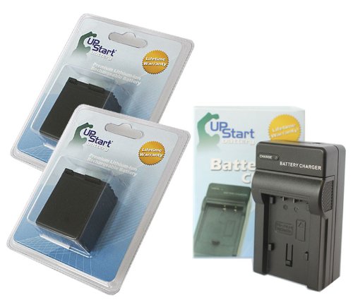 2 Pack Replacement Battery & Charger for Canon HG30 BP-827 - 3400mAh 7.4V Lithium-Ion Camcorder Battery Set - Compatible with Canon VIXIA HF R800/R700/R600/R500 - Perfect for Travel, Vlogging & Extended Shooting Sessions