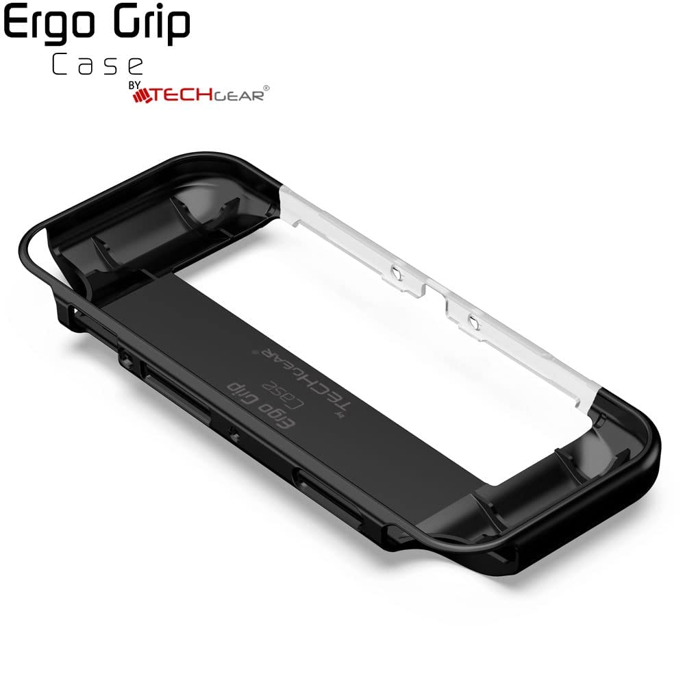 Premium Ergonomic Grip Case for Nintendo Switch OLED - Soft TPU Silicone Protective Cover with Comfort Padded Handles | Joy-Con Compatible, Lightweight & Durable Stand | Perfect for Gaming, Travel & Long Play Sessions
