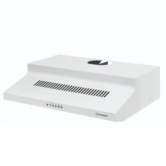 Westinghouse 60cm White Range Hood - Powerful Kitchen Ventilation for Smoke & Odor Removal - Perfect for Home Cooking & Grilling