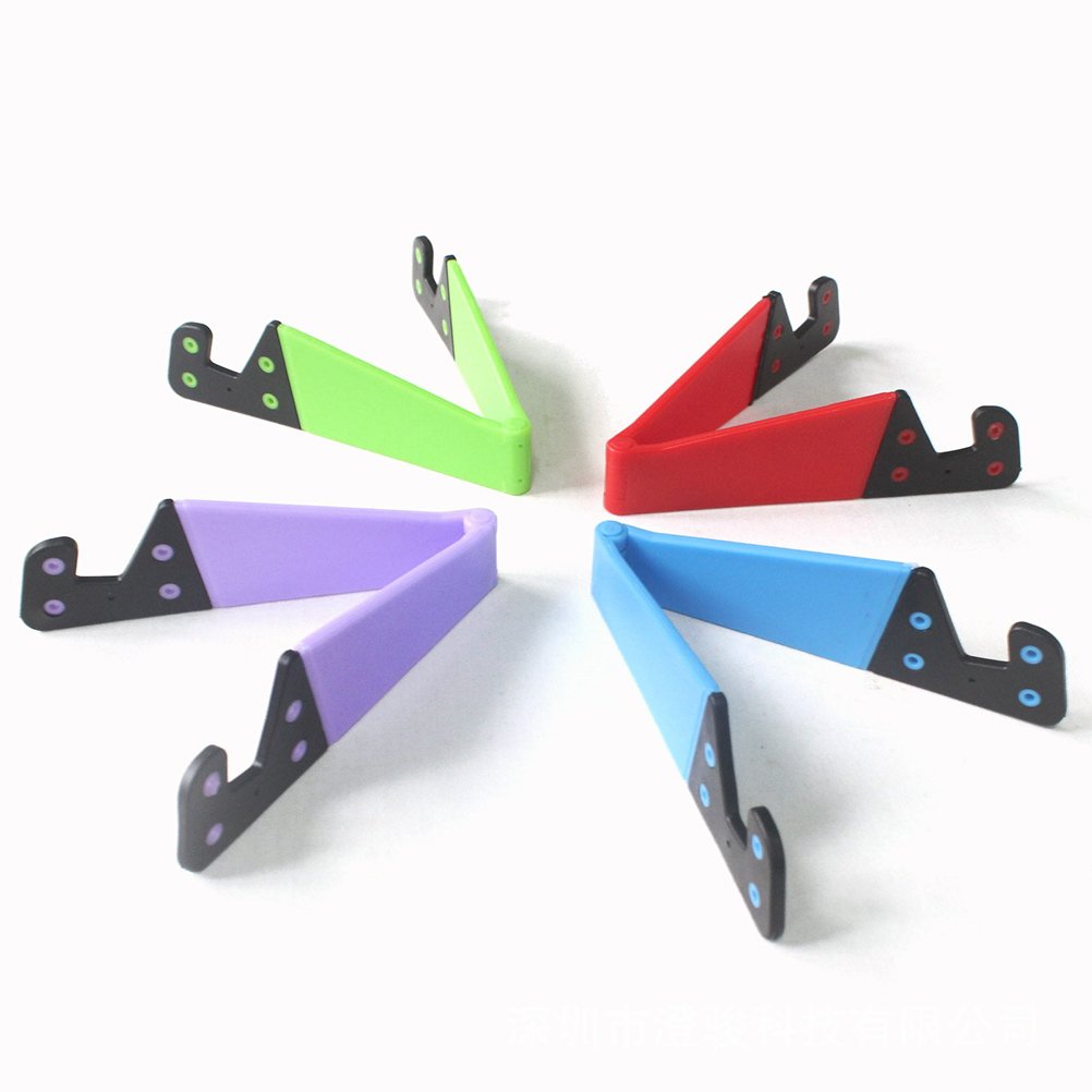 5-Pack Adjustable Phone & Tablet Stand Holder - Universal Desk Mount for iPhone, Samsung, iPad - Portable Foldable Lazy Stand for Watching Videos, Reading, Video Calls & Hands-Free Use