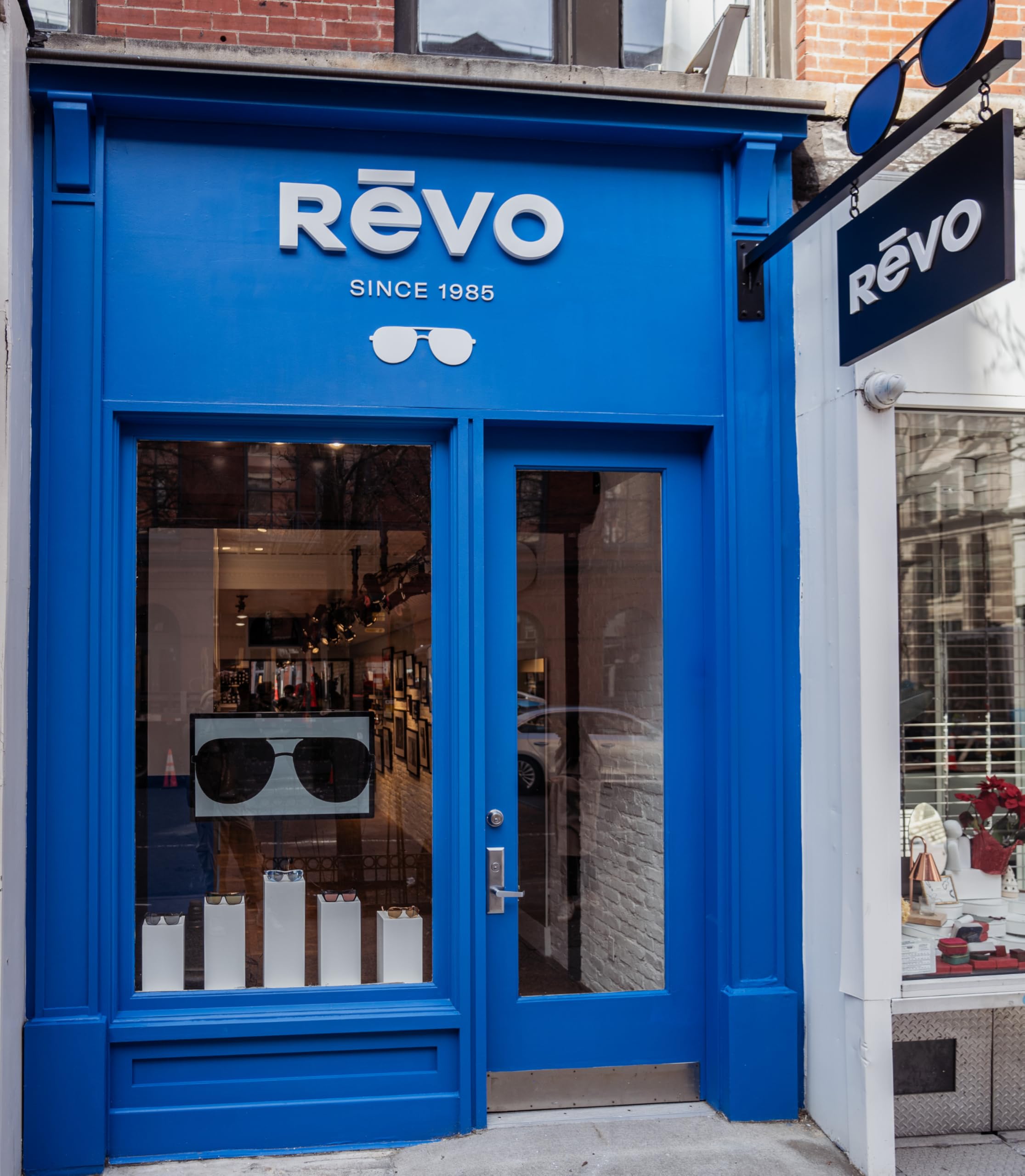 Revo Descend O Polarized Sunglasses - Rimless Oval Frame for Men & Women - UV Protection for Driving, Running, and Outdoor Activities
