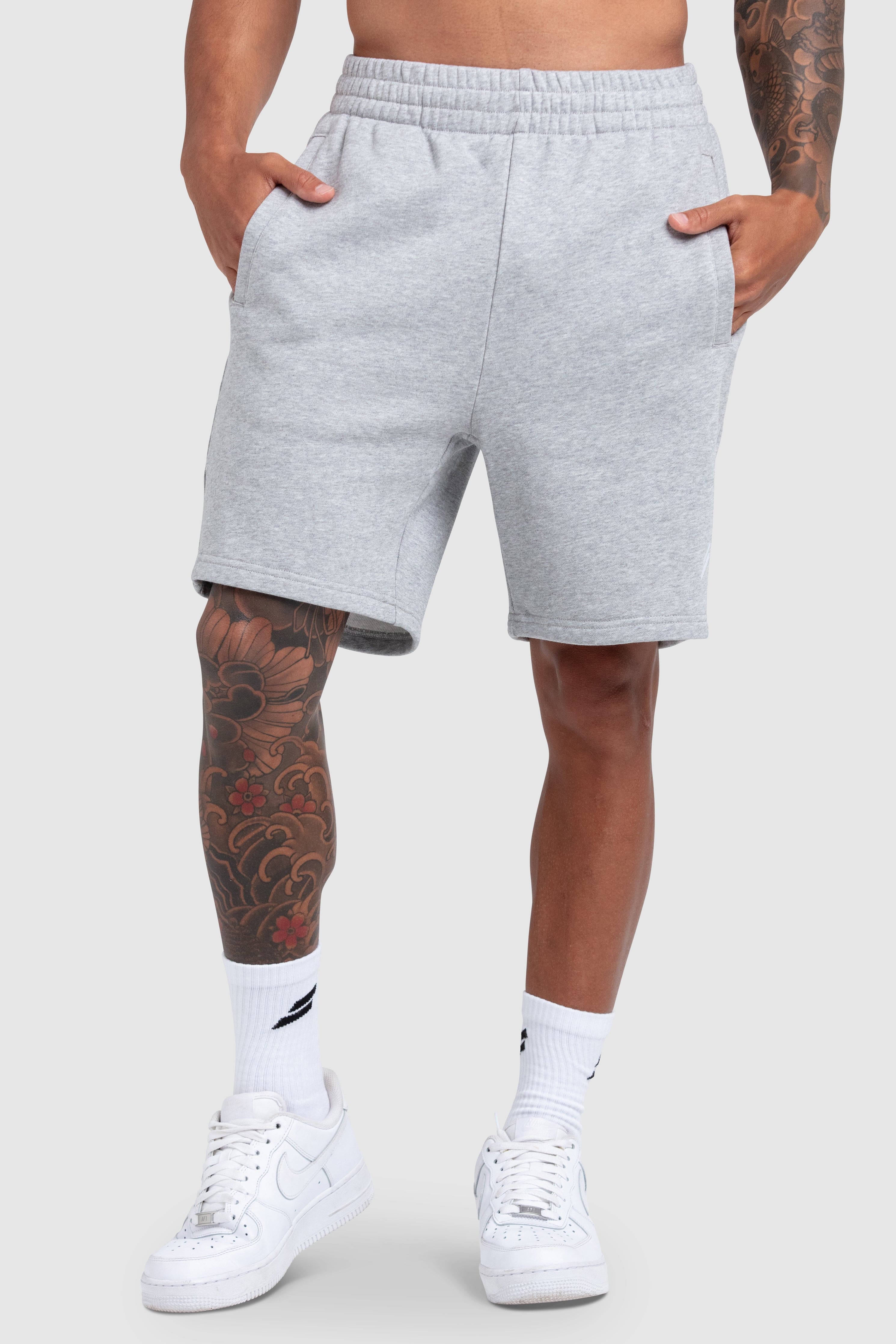 Men's Essential Cotton Shorts - Comfortable & Breathable Casual Wear for Summer - Grey | Perfect for Gym, Running, Beach & Lounge