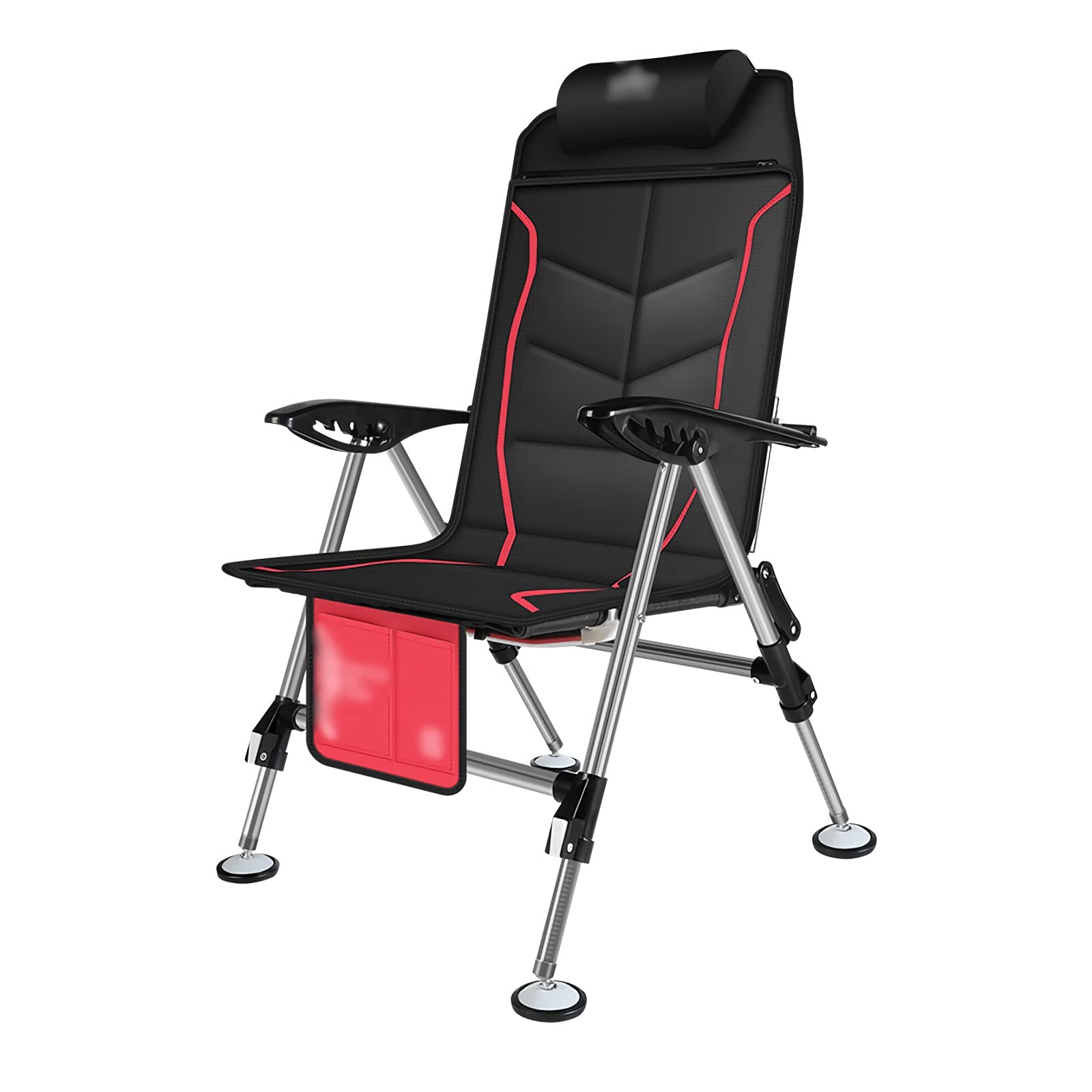Portable Folding Director Chair with Adjustable Backrest & Pillow - Lightweight Camping Chair for Outdoor, Beach, Pool, Fishing | Perfect for Wild Camping, Picnics, Backyard Relaxing & Travel