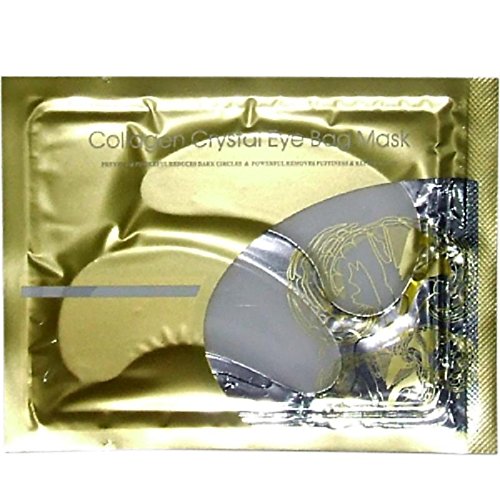 1 Pair Collagen Crystal Eye Masks for Girls - Hydrating & Anti-Wrinkle Under Eye Patches, Dark Circle Removal & Skin Care Treatment - Perfect for Spa Nights, Travel & Post-Makeup Relaxation