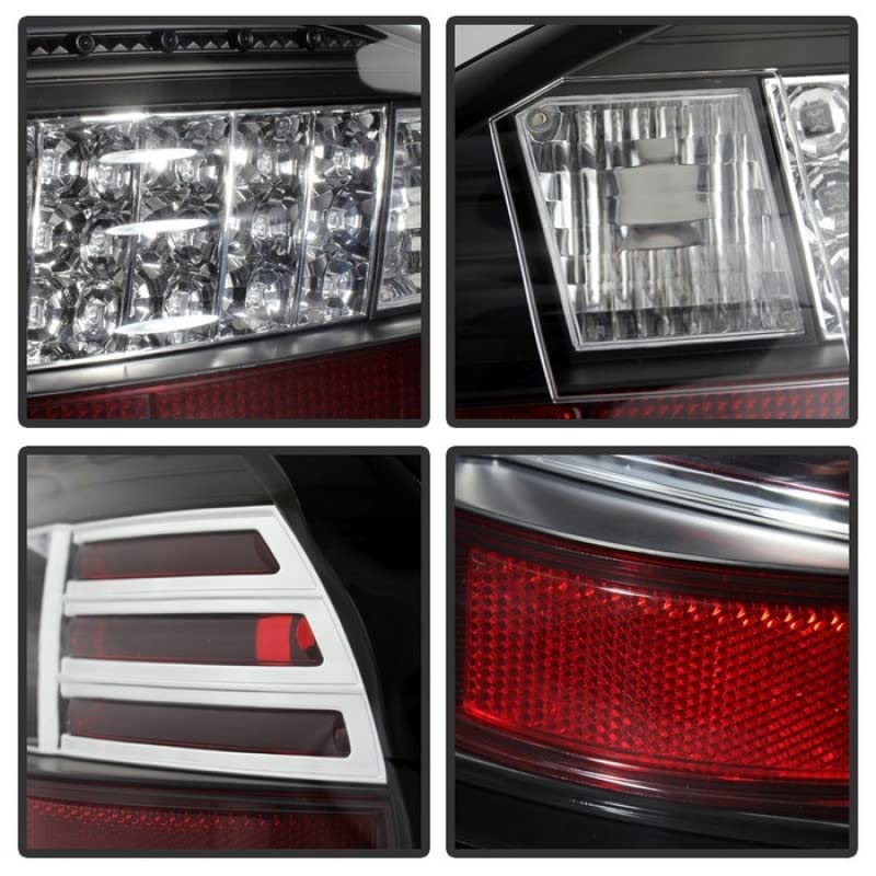 Spyder Auto 5007148 LED Tail Lights Black/Clear - High-Performance Rear Lights for Trucks & SUVs