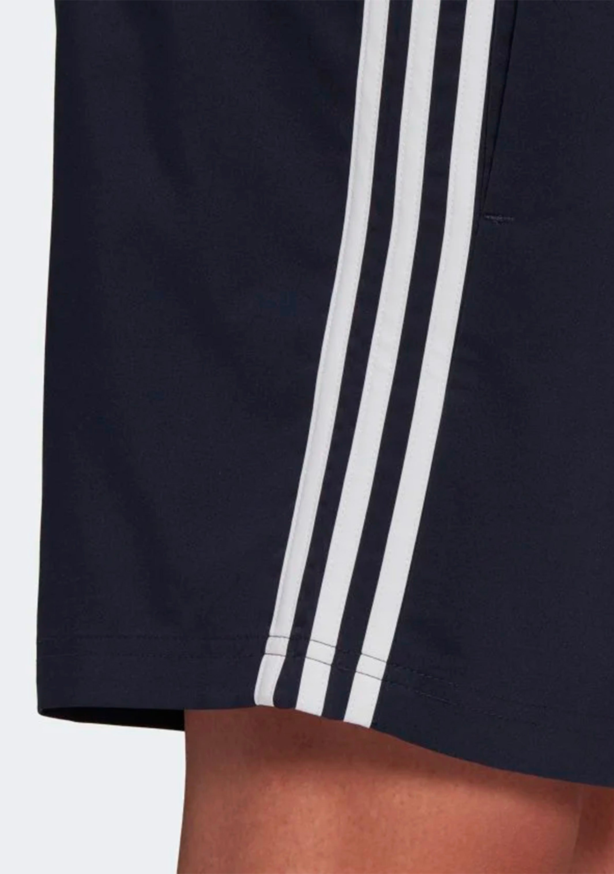 Adidas Men's Aeroready Essentials 3-Stripe Chelsea Shorts - Navy Blue Athletic Shorts for Running, Gym & Casual Wear