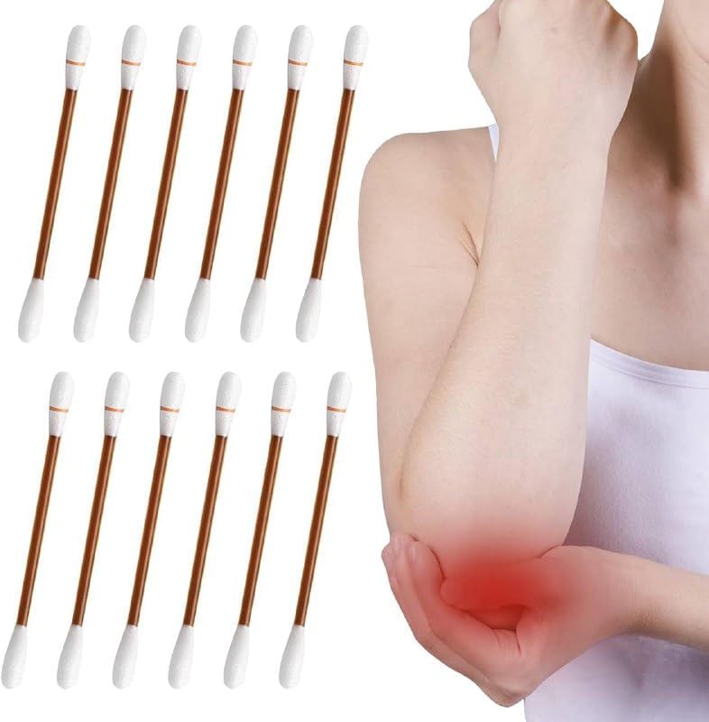 AASTIK SALES 50 PCS Disposable Iodine Swab Sticks - Medical Grade Sterilized Cotton Swabs for Wound Cleaning & Disinfection - First Aid Kit Essential for Outdoor, Camping, Hiking & Emergency Care