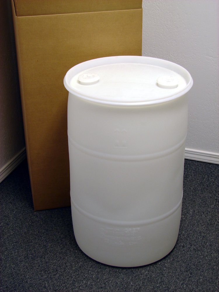 30 Gallon Emergency Water Storage Barrel - BPA-Free Natural Plastic, Heavy-Duty & Stackable for Long-Term Water Storage - Perfect for Disaster Preparedness, Camping & Off-Grid Living