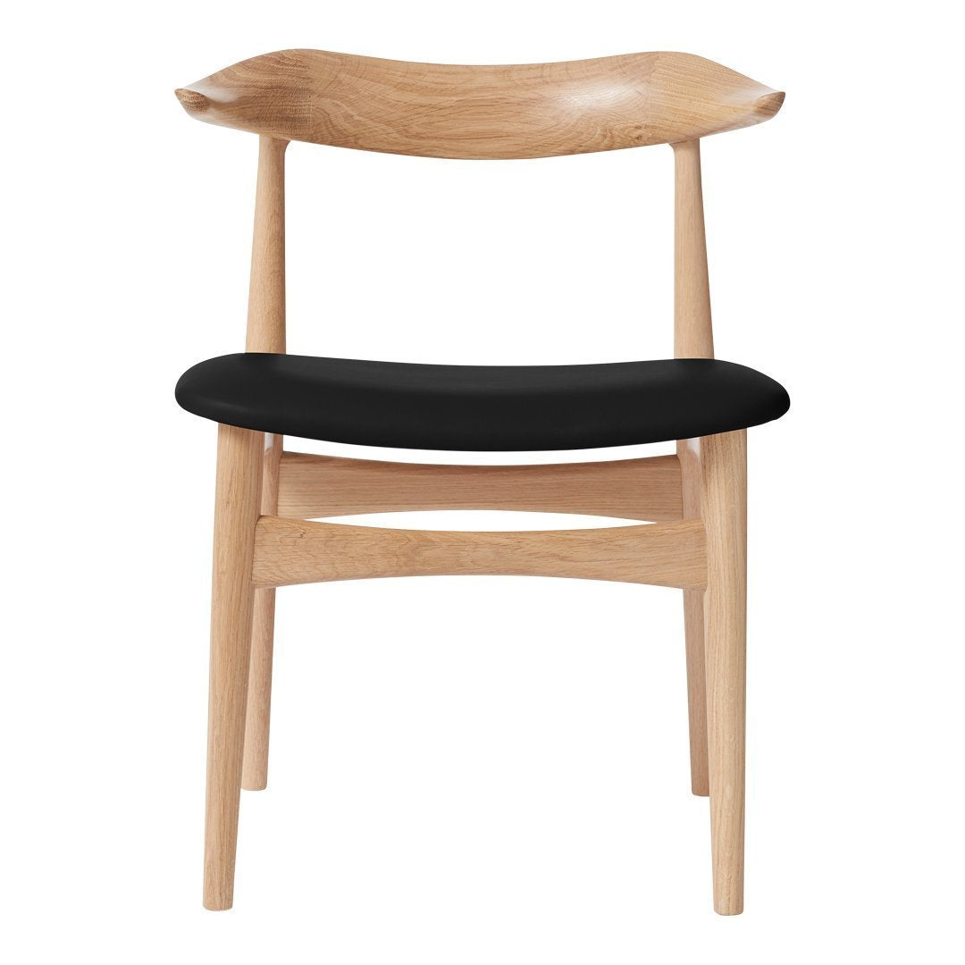 Knud Farch Cow Horn Chair Seat - Upholstered Warm Nordic Style for Living Room & Office Decor